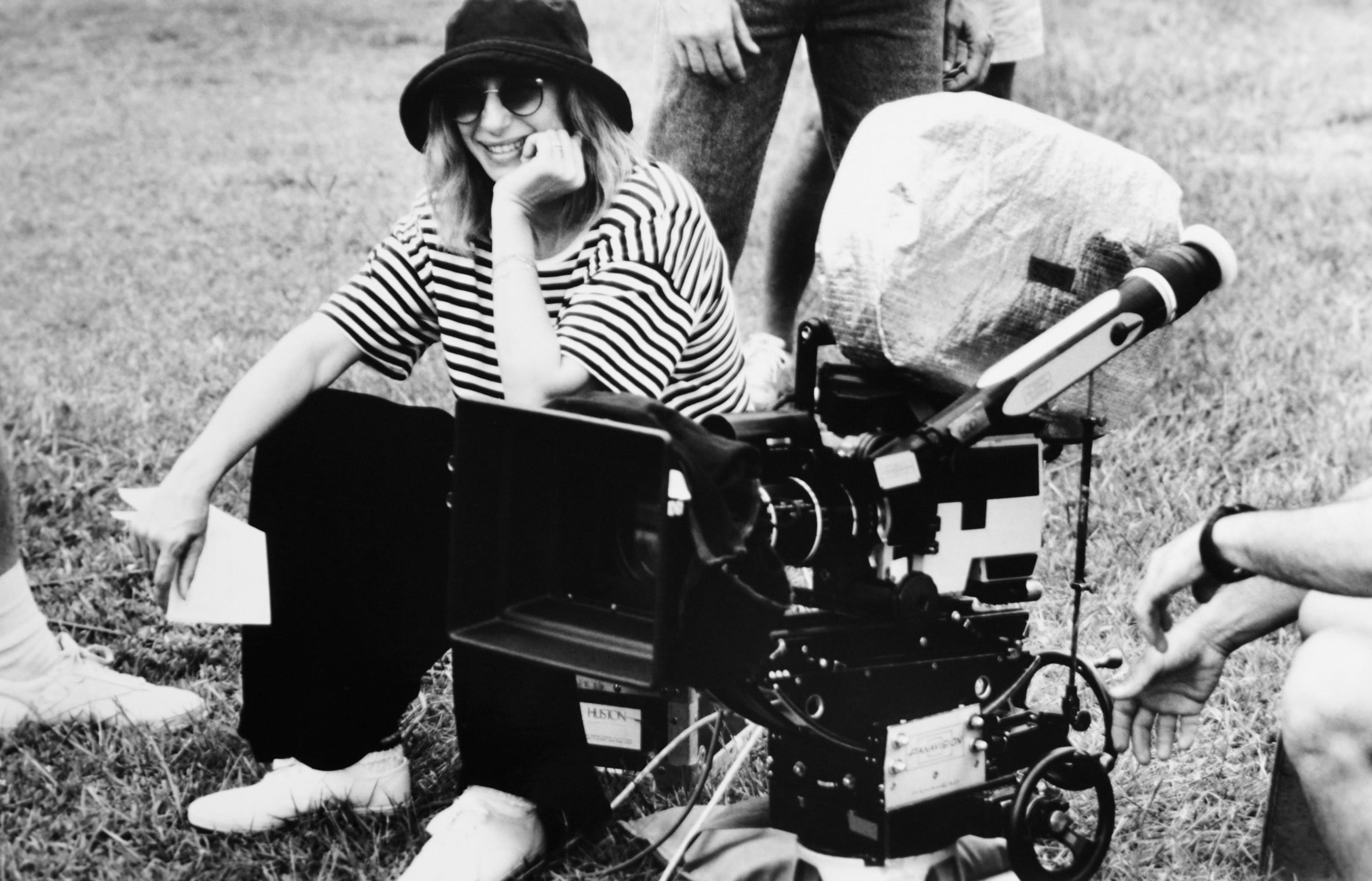 Barbra Streisand regista sul set del film "Il principe delle maree", 1991