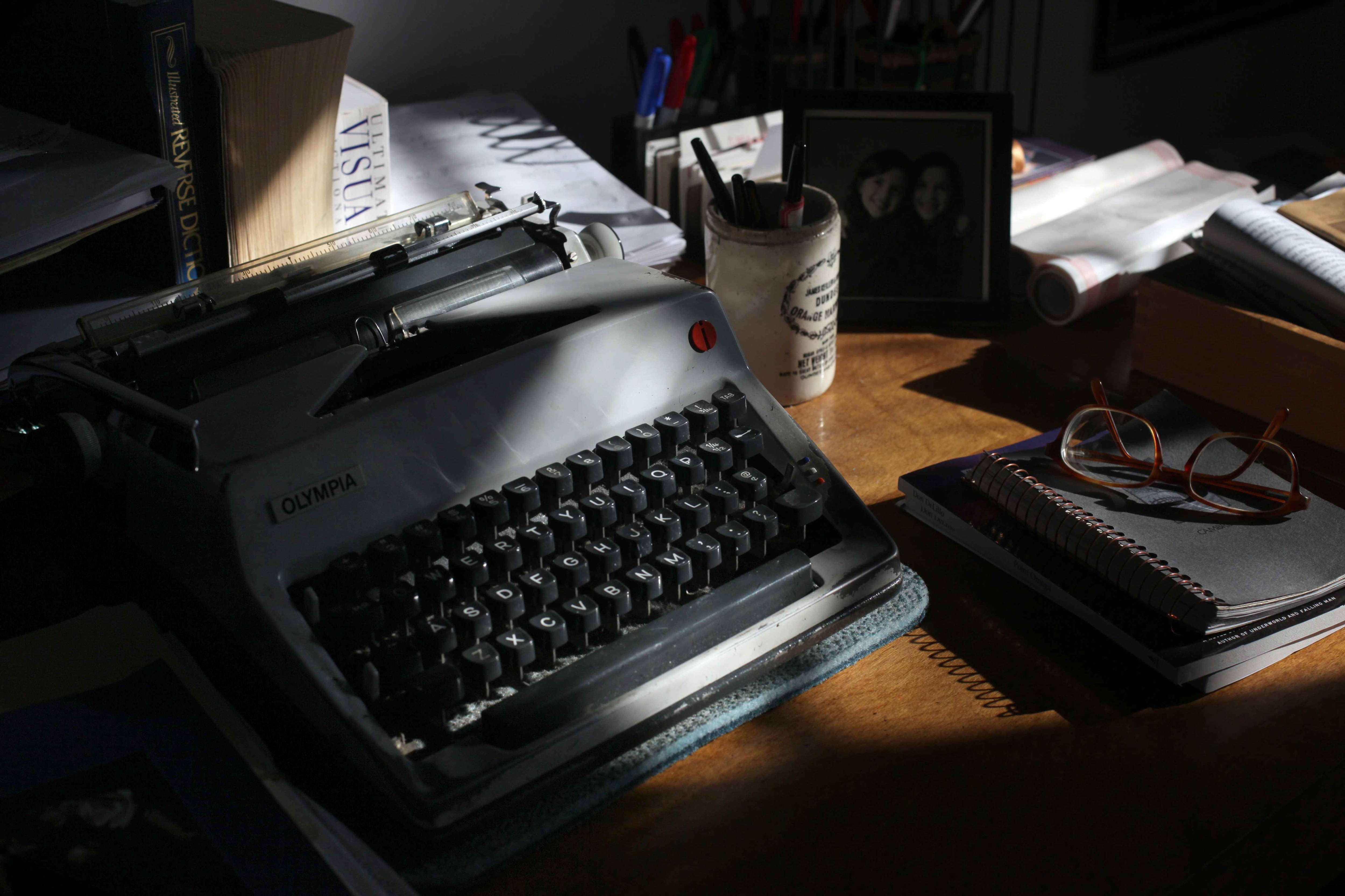 La macchina da scrivere di Don DeLillo (2010), nella sua casa a Westchester, NY