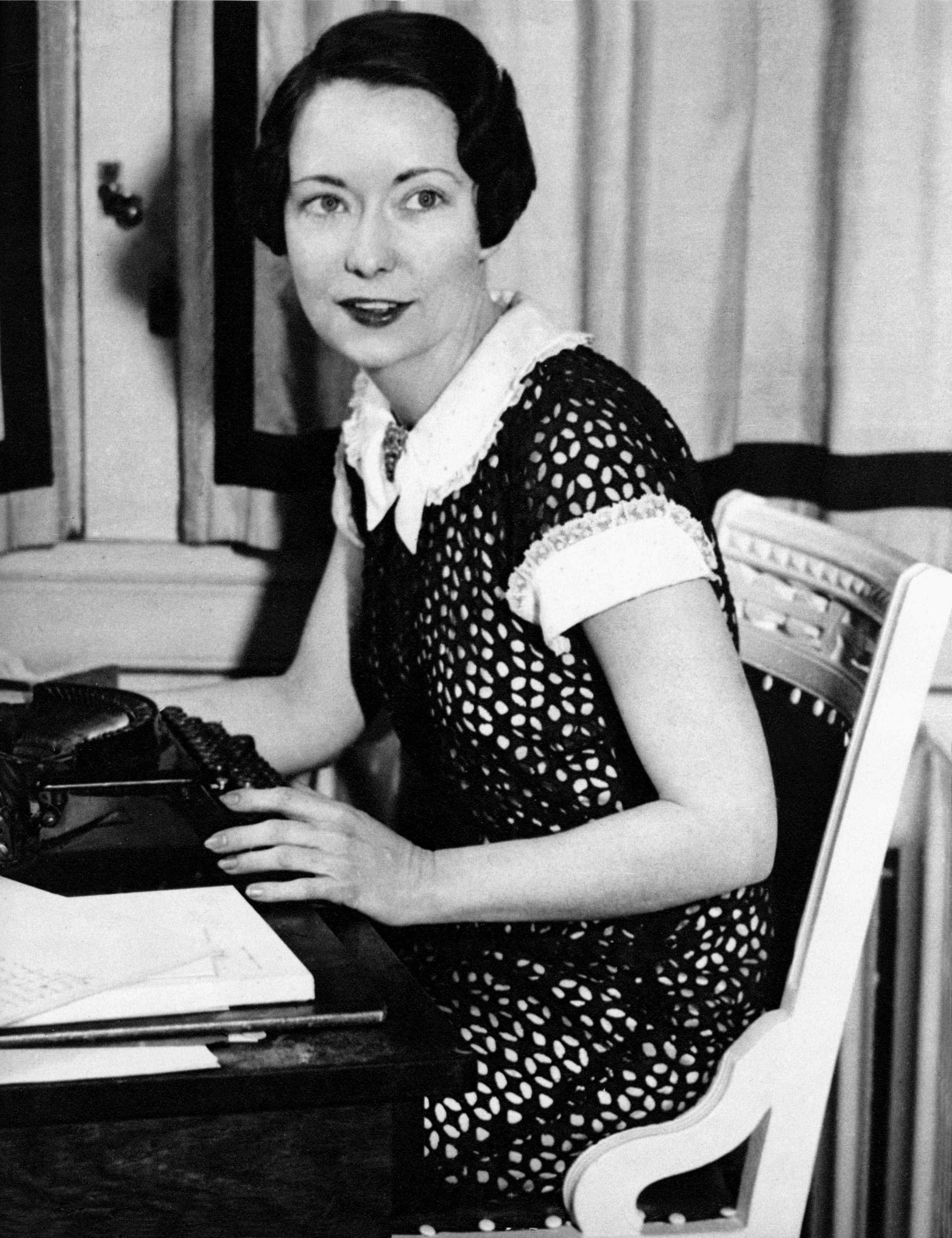 Margaret Mitchell nel suo studio di casa