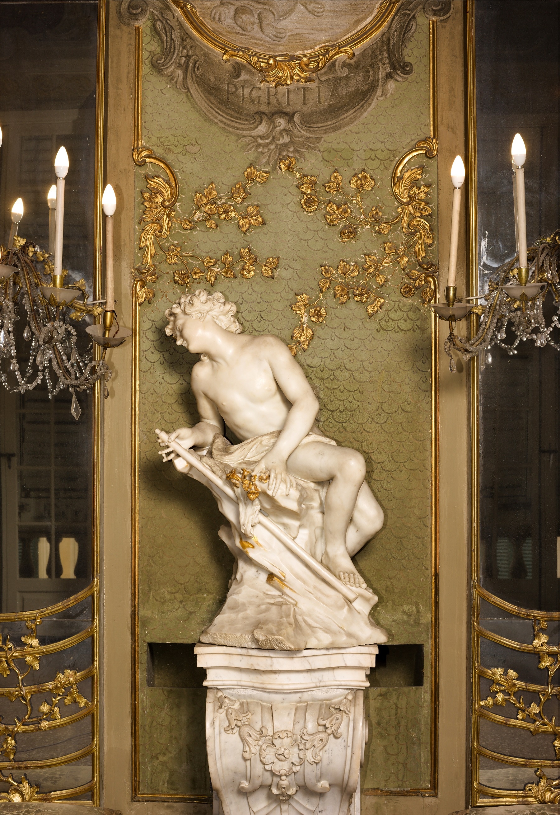 Filippo Parodi, Adone, marmo, Galleria degli Specchi, Palazzo Reale, Genova