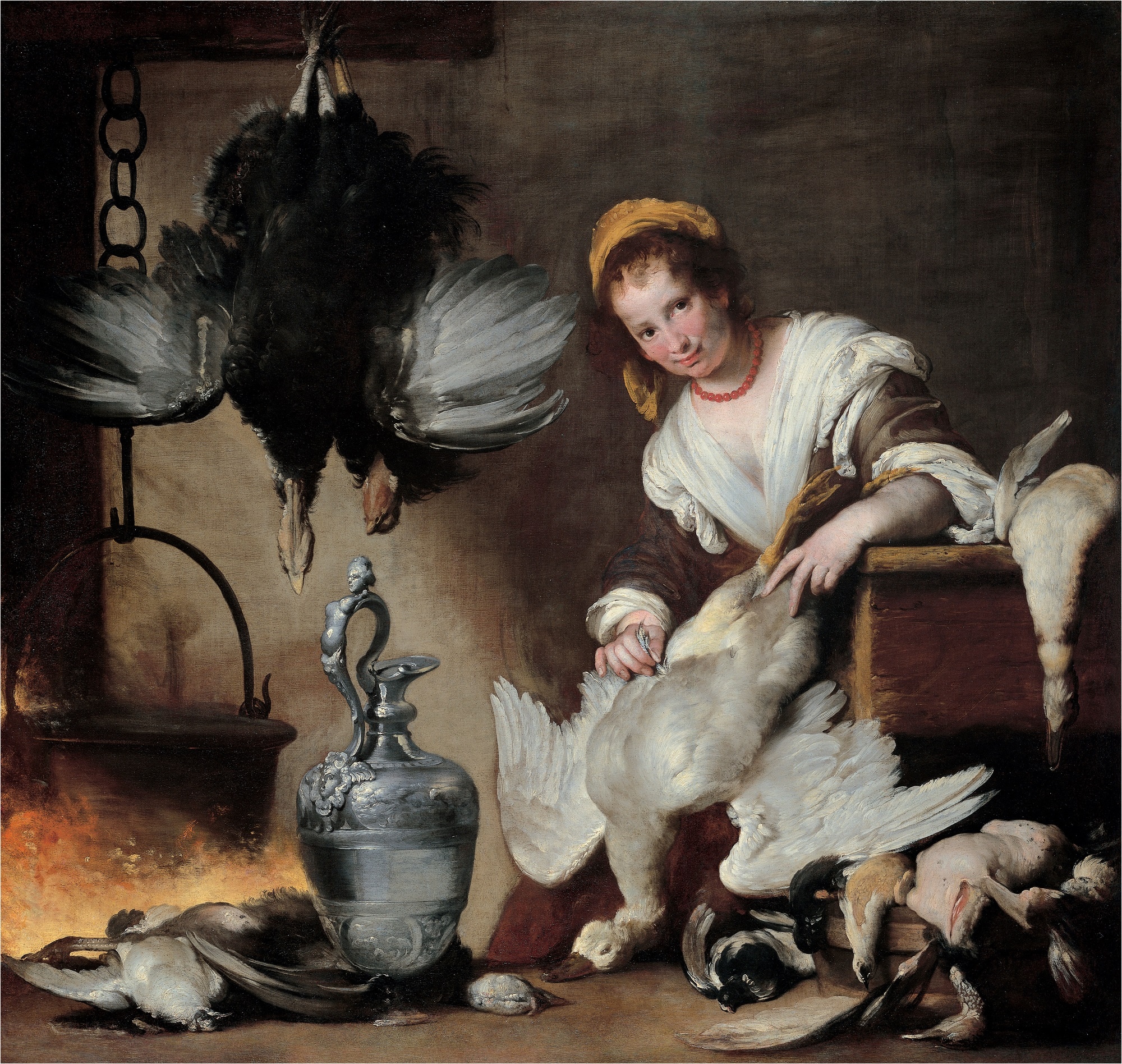 Bernardo Strozzi, La cuoca, 1625 circa, olio su tela, 176x186cm., Musei di Strada Nuova, Palazzo Rosso, Genova © Musei di Strada Nuova, Palazzo Rosso