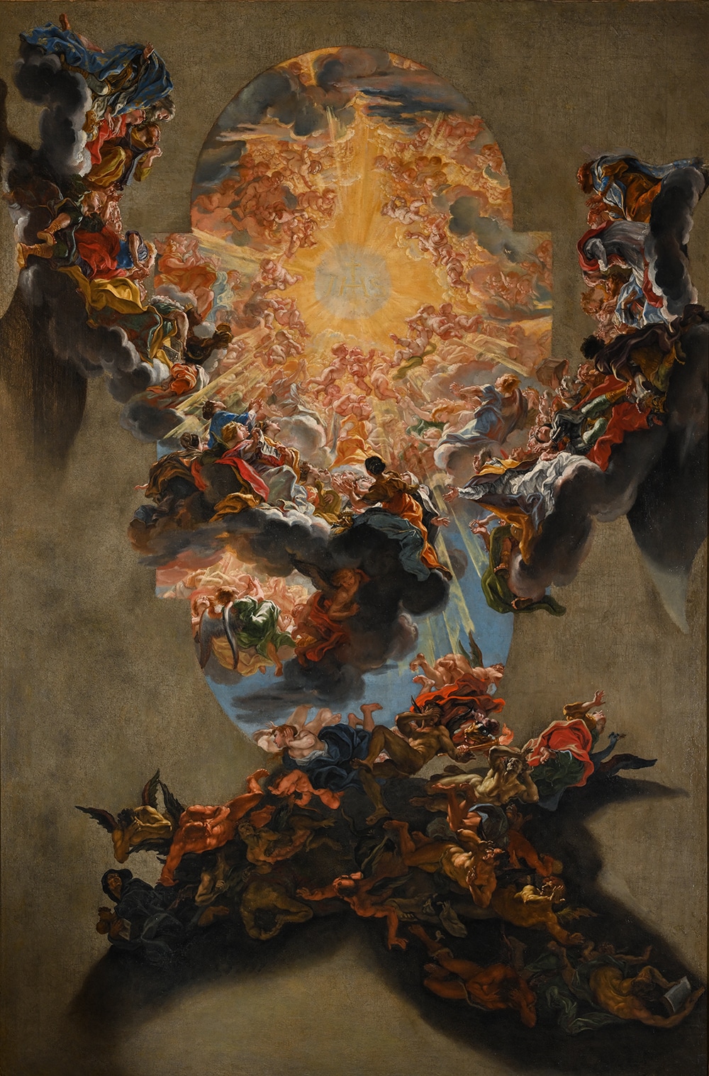 Giovanni Battista Gaulli, detto il Baciccio, Volta della Chiesa del Gesù con il Trionfo del Nome di Gesù, 1676 circa, olio su tela 179,5x120cm., Galleria Spada, Roma