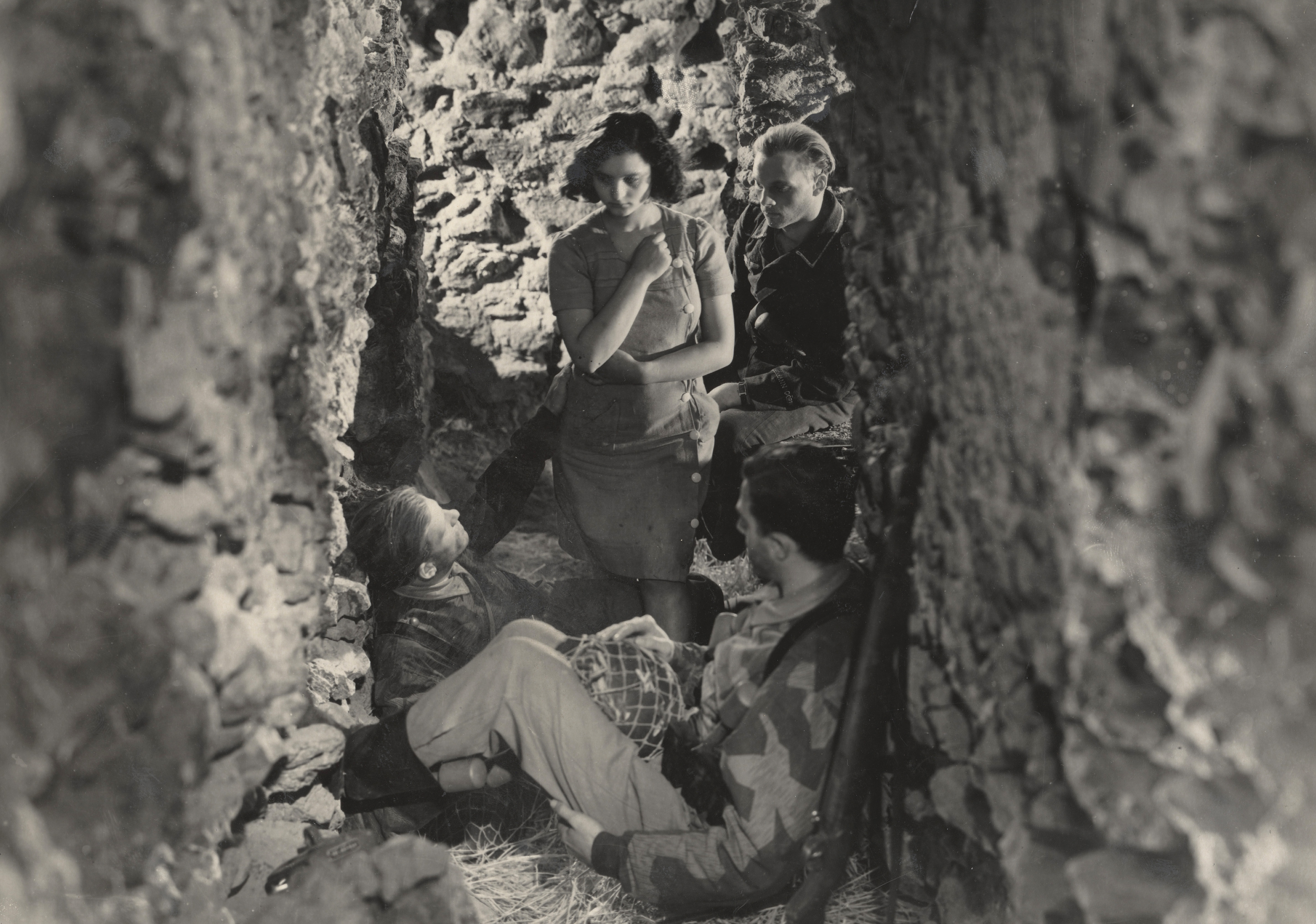 Una scena di "Paisà" di Roberto Rossellini, che vince anche la 2^ edizione dei Nastri con il premio al Miglior film nell'edizione 1947