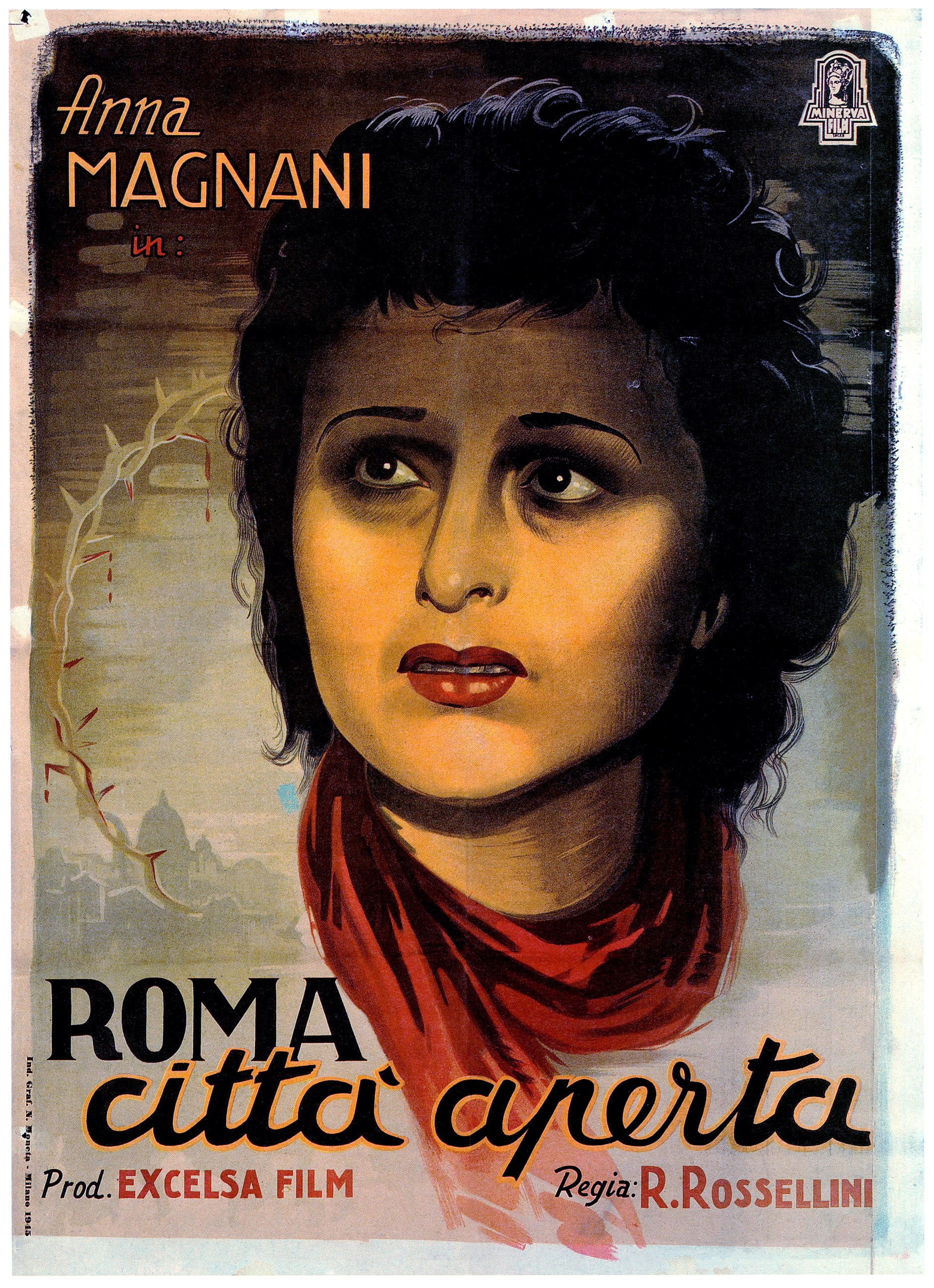 "Roma città aperta" di Roberto Rossellini Miglior film alla prima edizione (1946) dei Nastri d'Argento. Anna Magnani, protagonista della pellicola, vince il Nastro alla Migliore interpretazione femminile di carattere. 