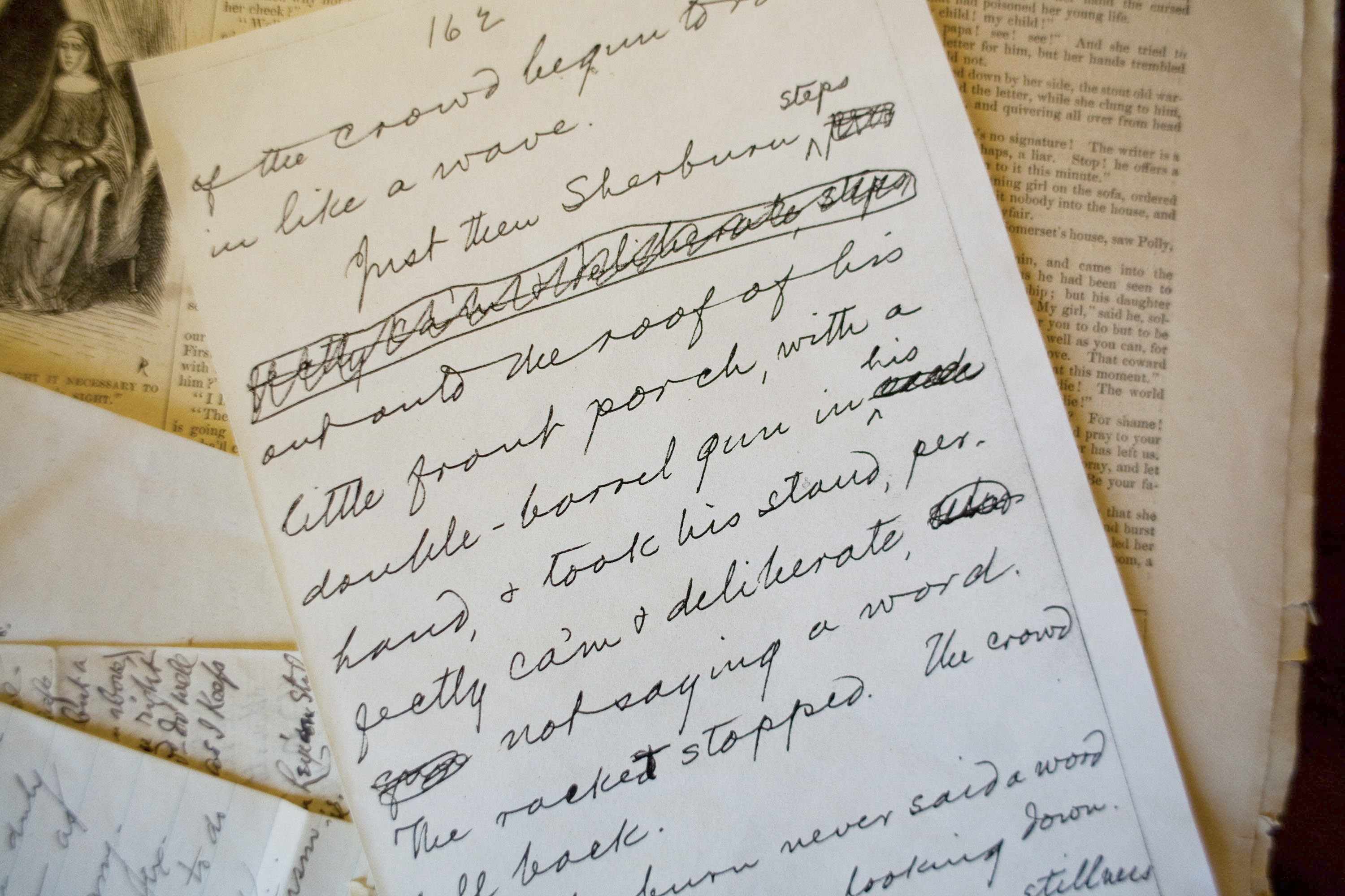 Manoscritto di Huckleberry Finn, di Mark Twain, conservato nella sua casa museo a Hartford, Connecticut (USA).