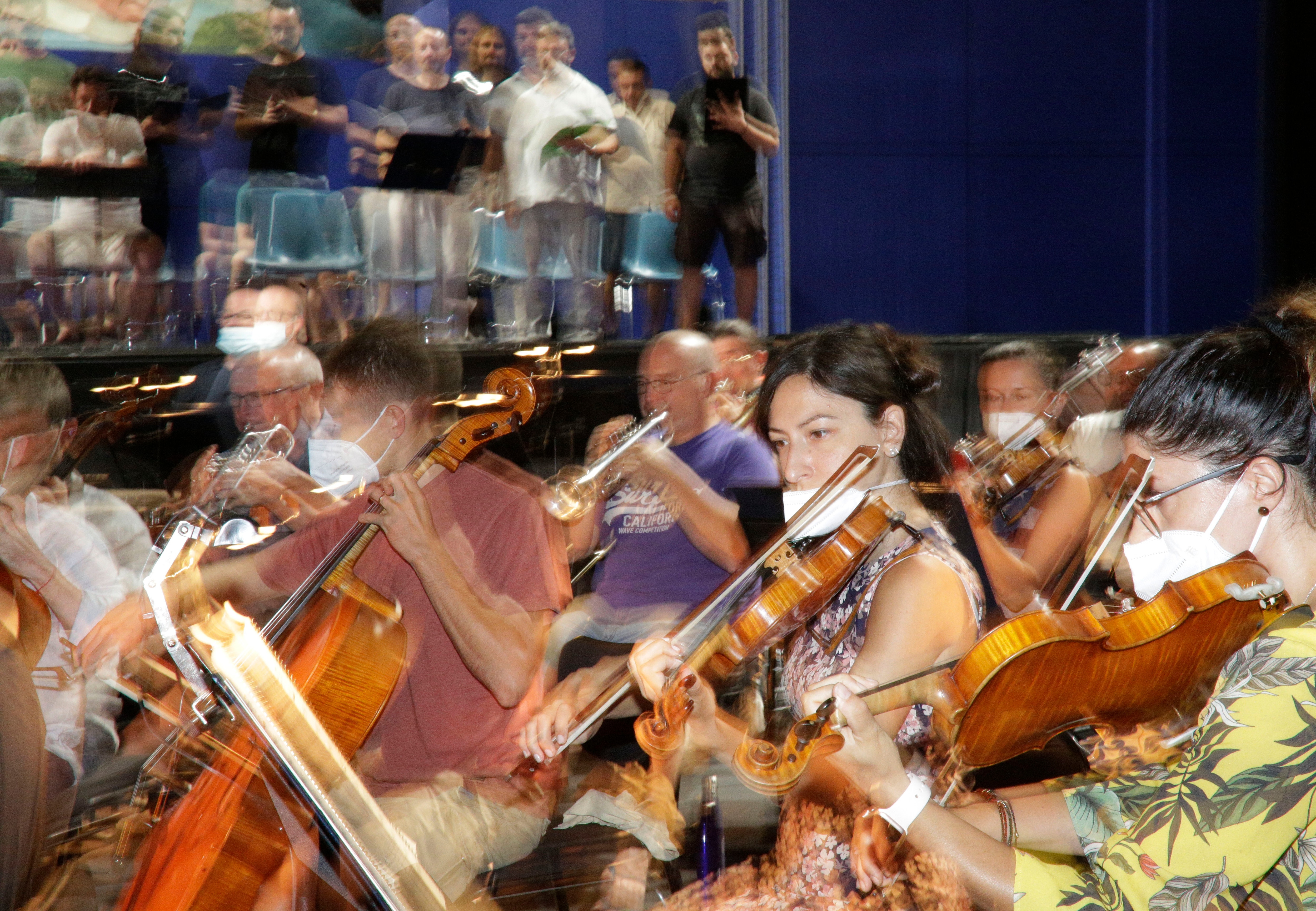 L'Orchestra Rai in prova al Rossini Opera Festival 2022