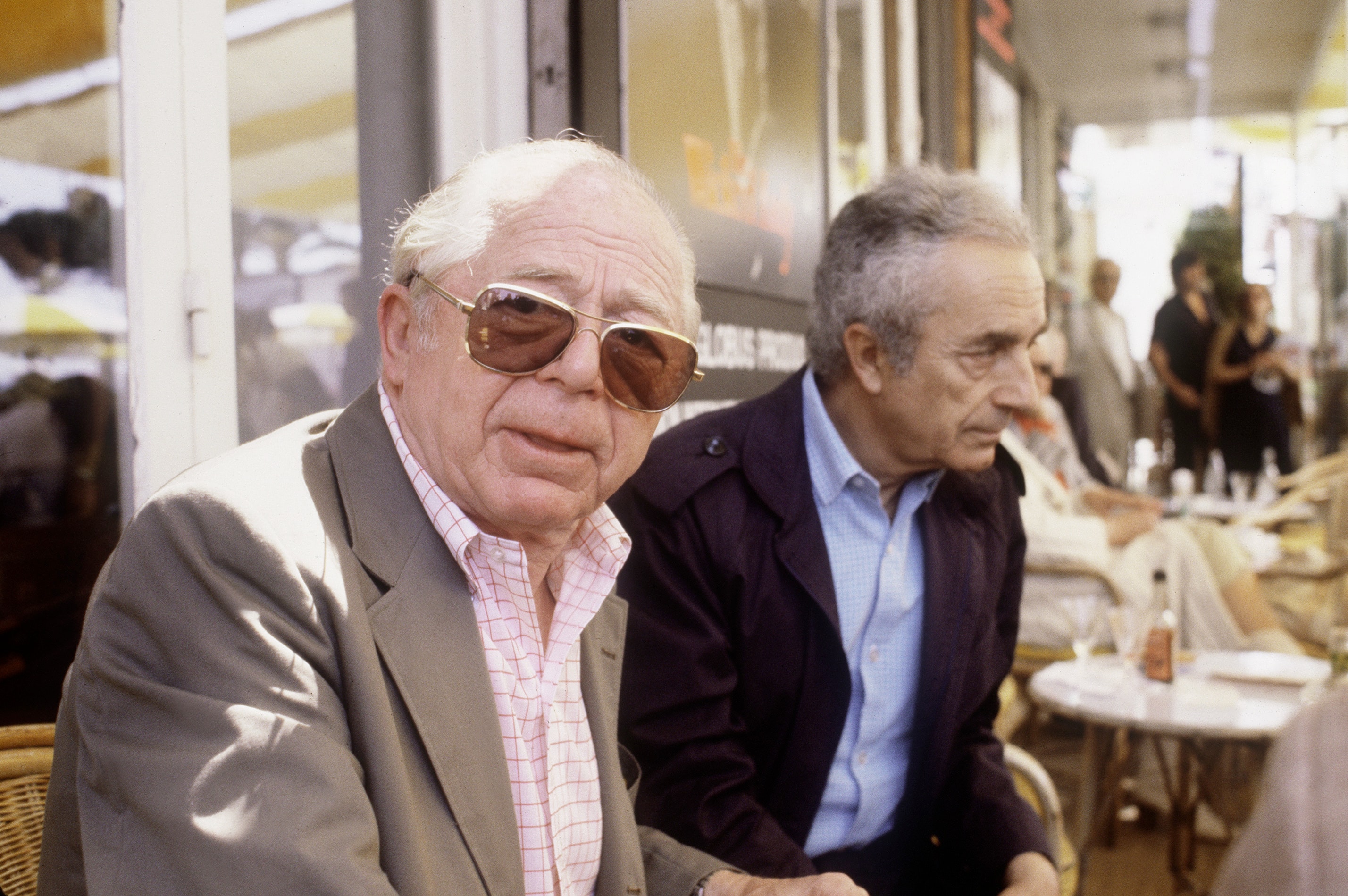 Antonioni a Cannes nel 1982 con il regista americano Billy Wilder