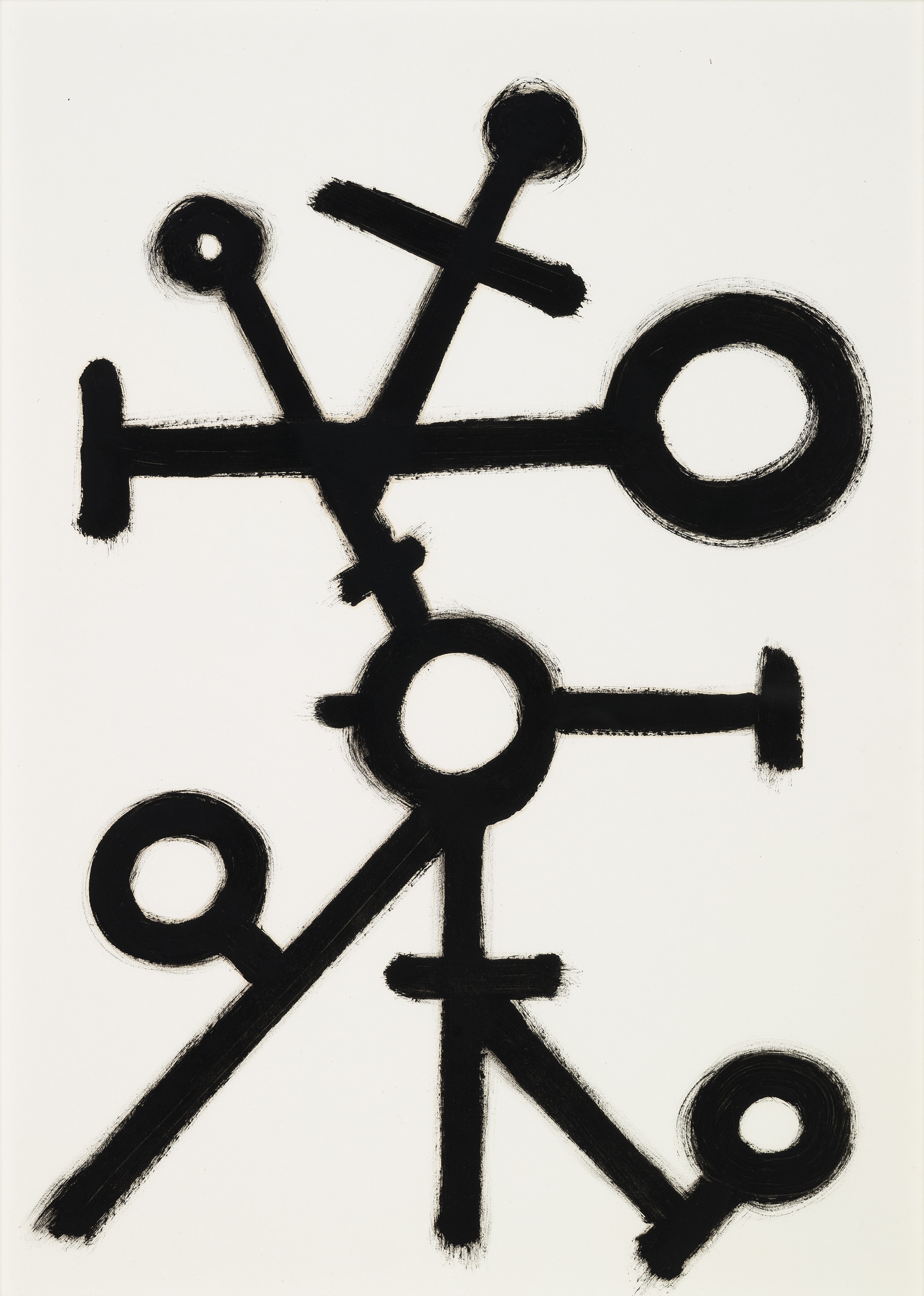 Luigi Pericle "Senza titolo", primavera 1960. China su carta, 42 x 30 cm. Collezione privata.