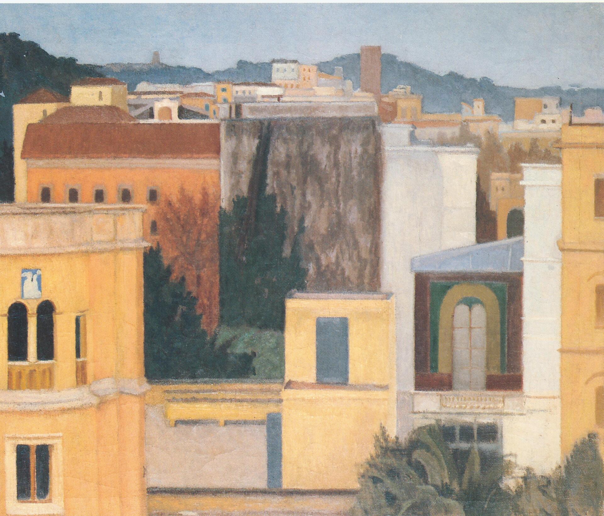 Giuseppe Capogrossi: Paesaggio invernale, 1935, olio su tela - Collezione UniCredit