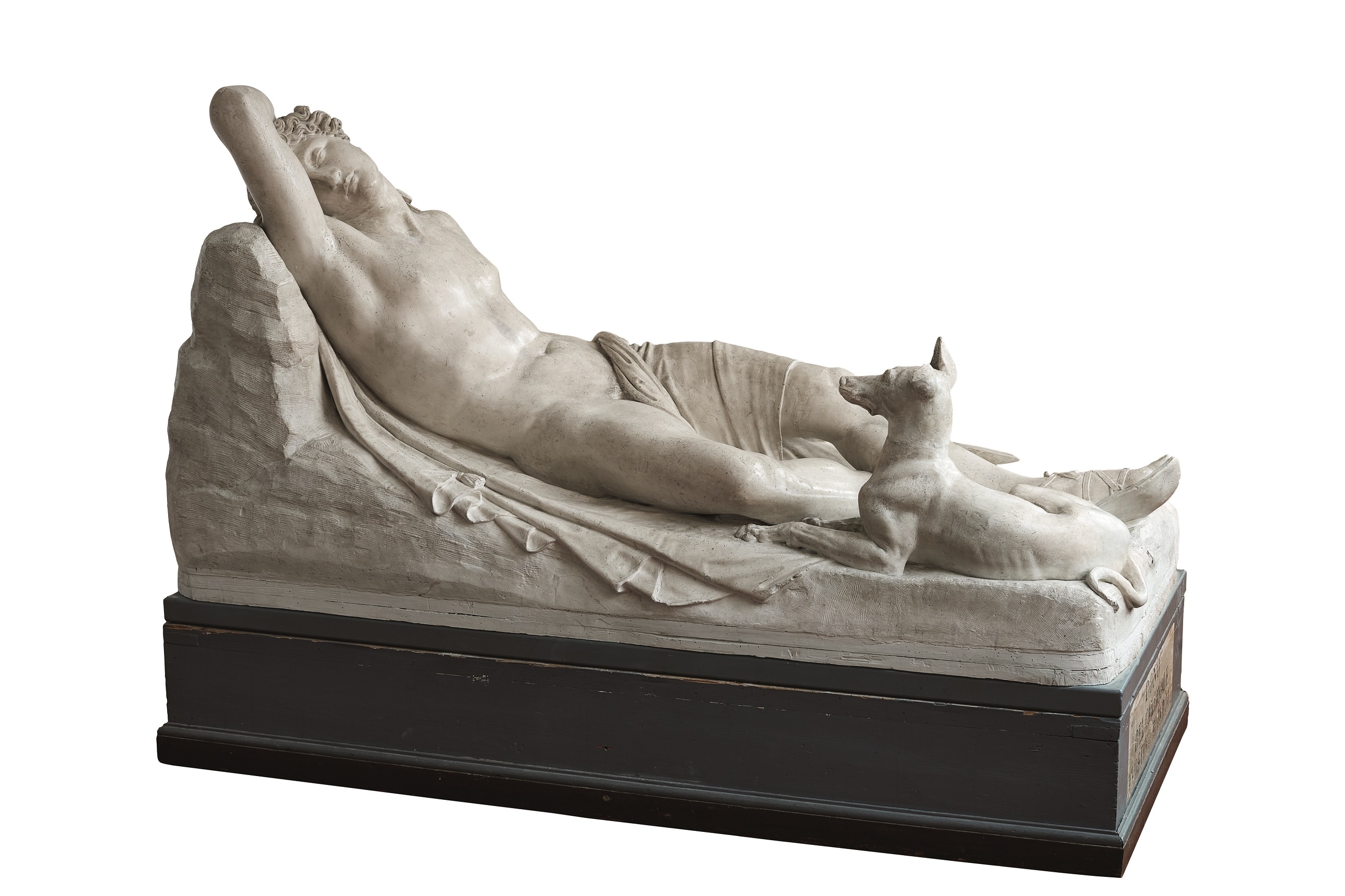 Antonio Canova (1757 – 1822), Endimione dormiente, 1819-1822, Gesso, 99x190x92 cm., Ravenna, Accademia di Belle Arti