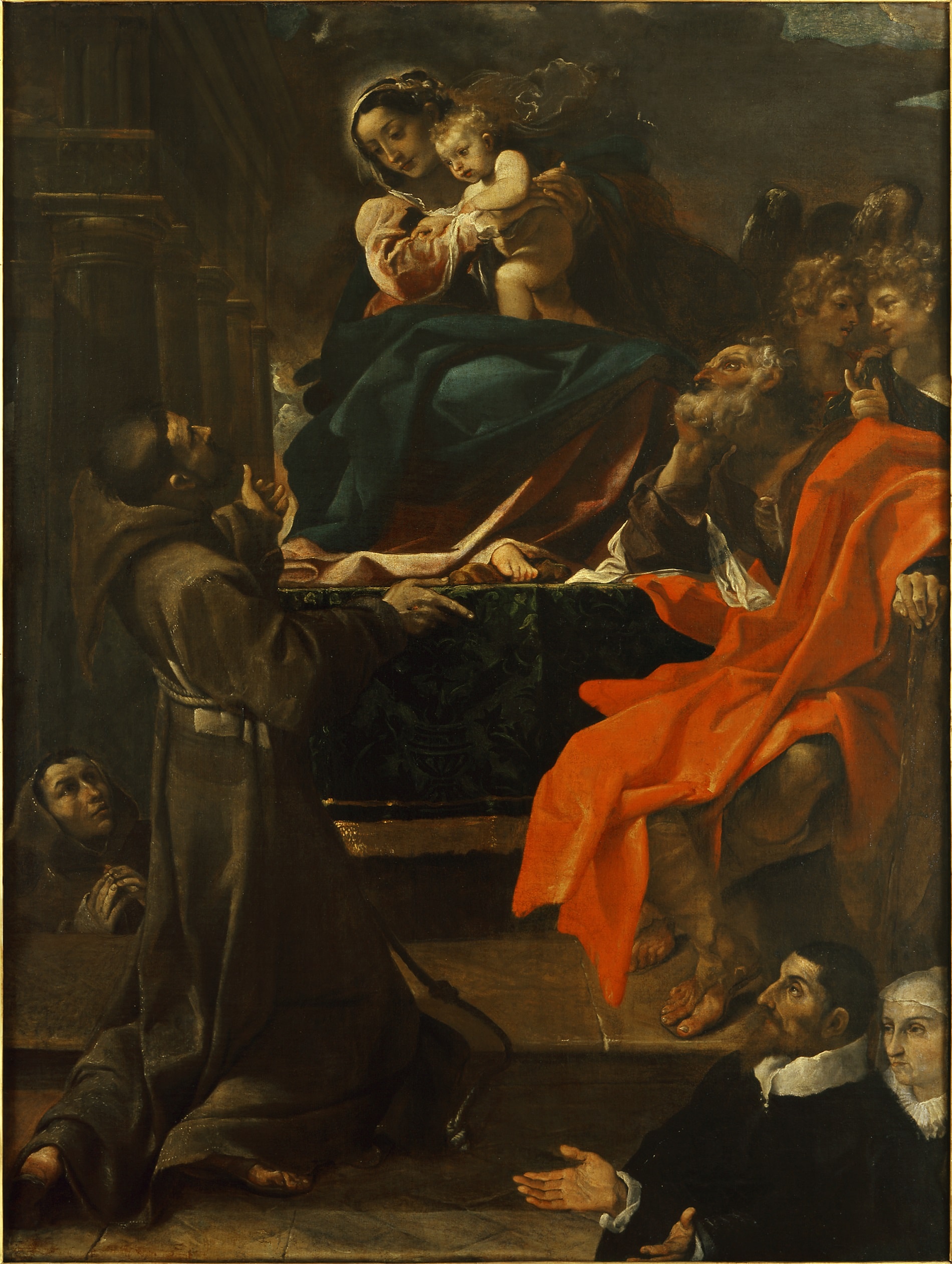 Ludovico Carracci (1555 - 1619), La Carracina, 1591, Olio su tela, 225 x 166 cm., Cento, Civica Pinacoteca di Cento