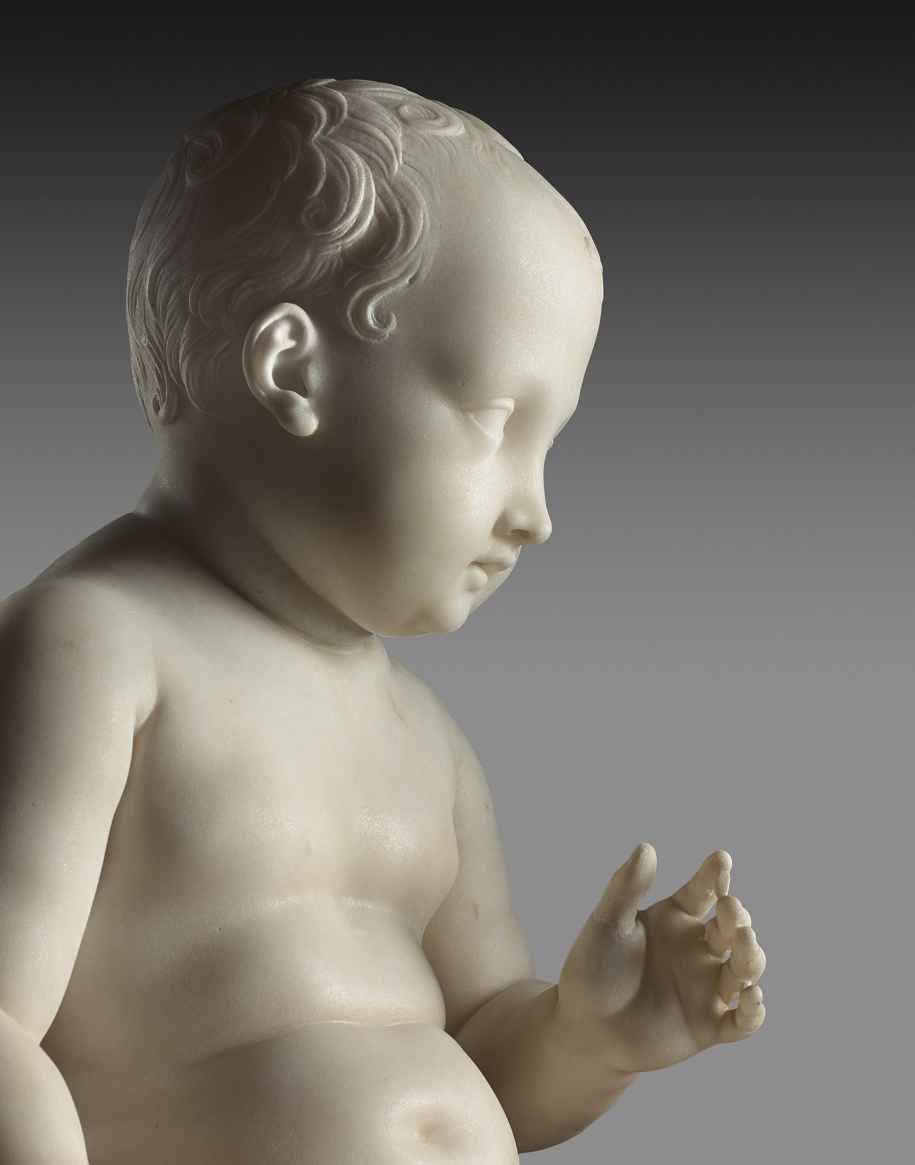 Antonio Canova (1757 – 1822), San Giovannino, 1821-22 (particolare), Marmo, 65x35x43 cm., Parigi, Trebosc van Lelyveld