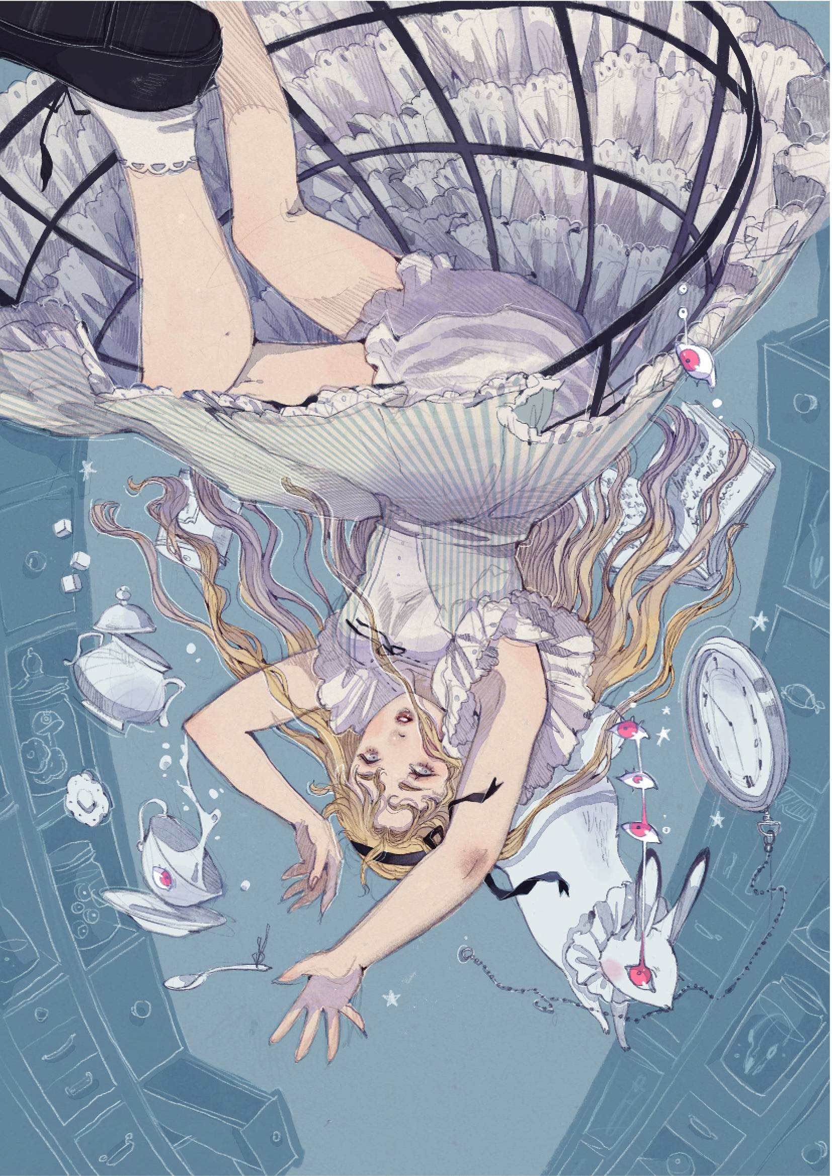 "Alice nel paese delle meraviglie", di Lewis Carroll, illustrazioni di Loputyn, traduzione e adattamento di Tiffany Vecchietti