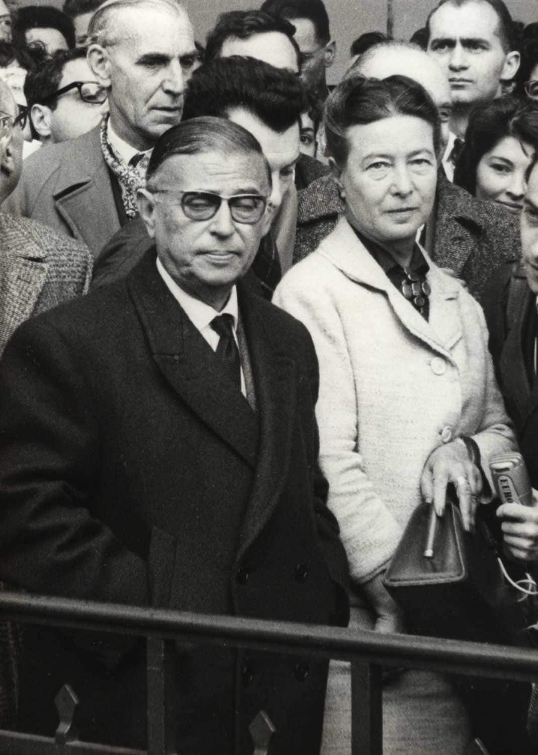 Jean-Paul Sartre e Simone de Beauvoir nel 1970
