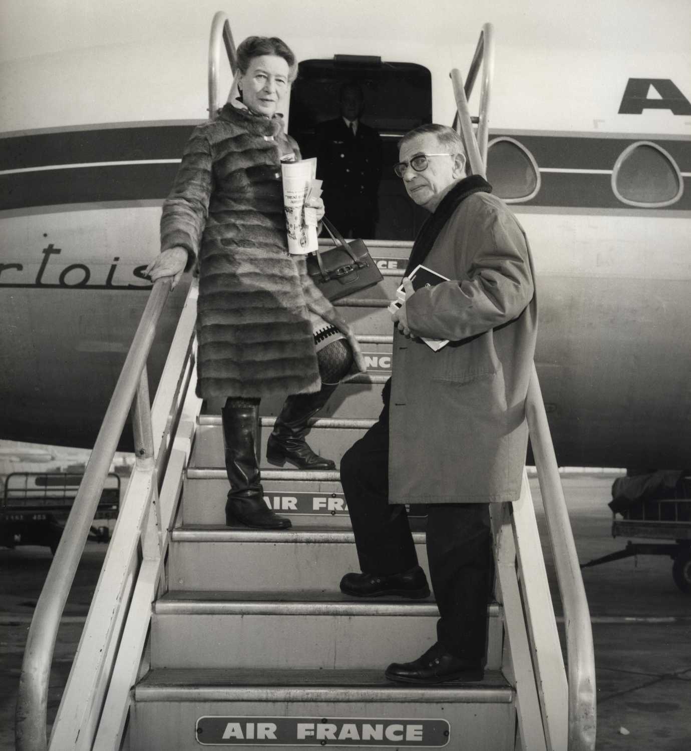 Simone de Beauvoir e Jean-Paul Sartre nel 1968