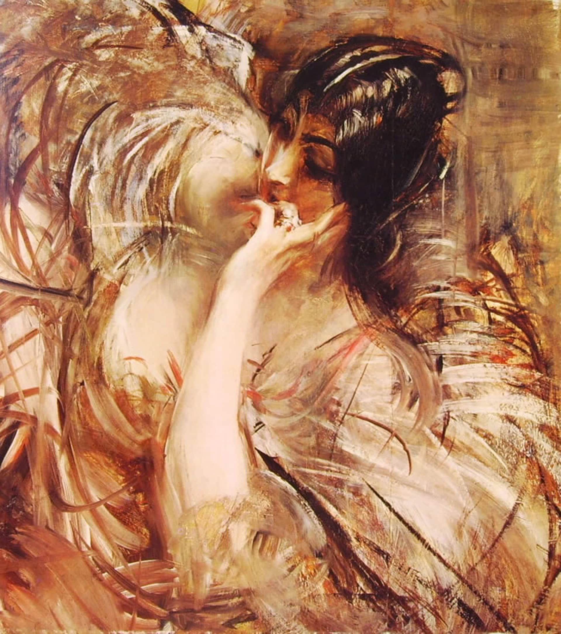 Giovanni Boldini "La camicetta di voile", 1906 ca. Olio su tela, 72 x 63,5 cm. Collezione Sacerdoti Ferrario. Courtesy Museo Archives Giovanni Boldini Macchiaioli