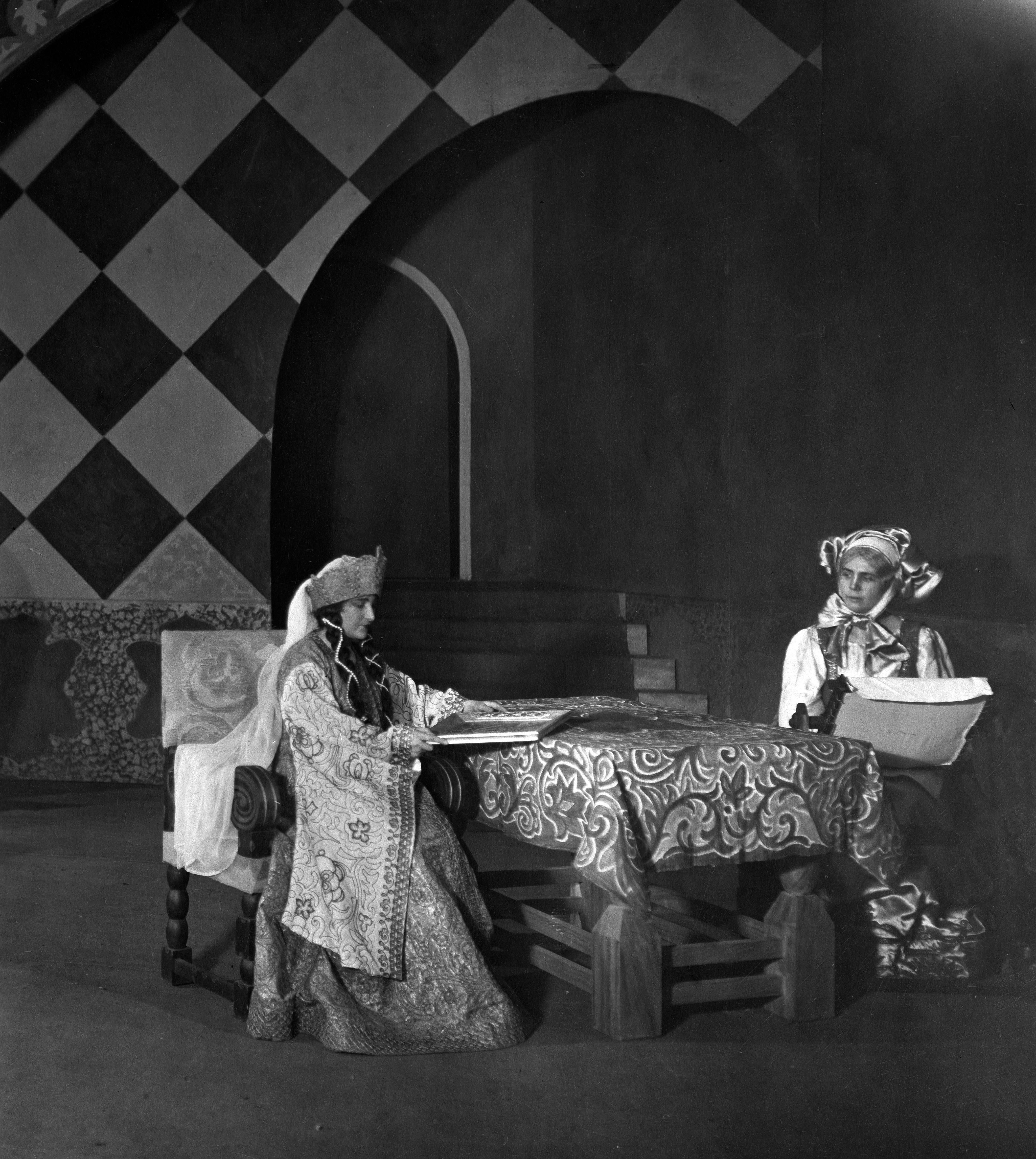 Una scena dal "Boris Godunov", 1924.