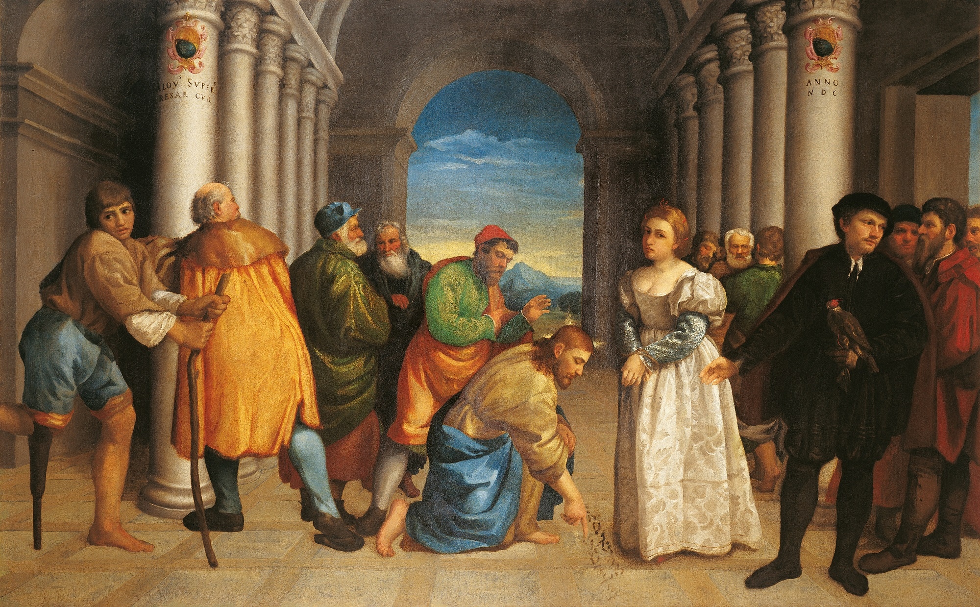Jacopo Bassano, L’Adultera, 1536, olio su tela, Museo Civico, Bassano del Grappa