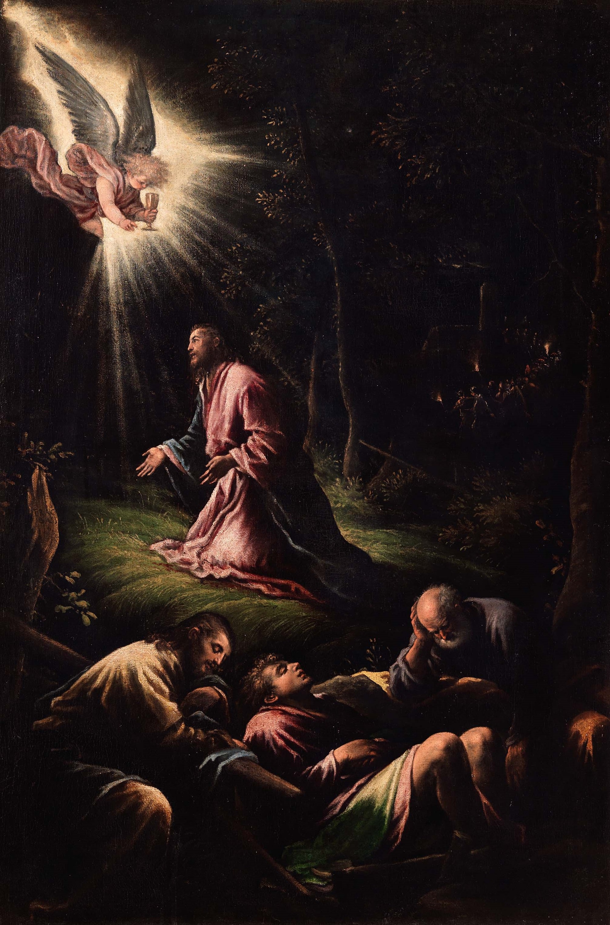 Francesco Bassano il Giovane, L’Orazione nell’orto, 1580–1590, olio su tela, Museo Civico, Bassano del Grappa