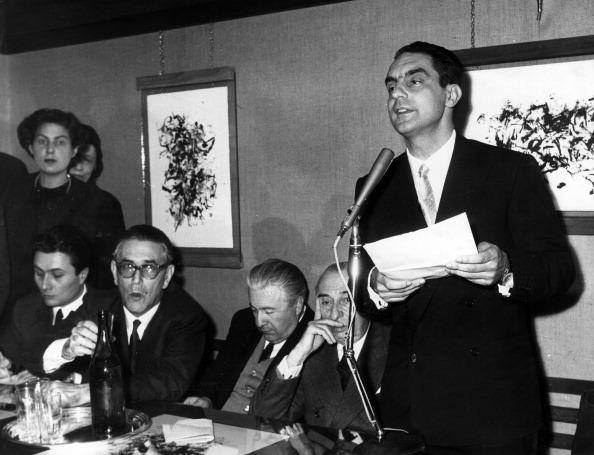 1960 circa, con Alberto Arbasino, Mario Soldati e Carlo Muscetta