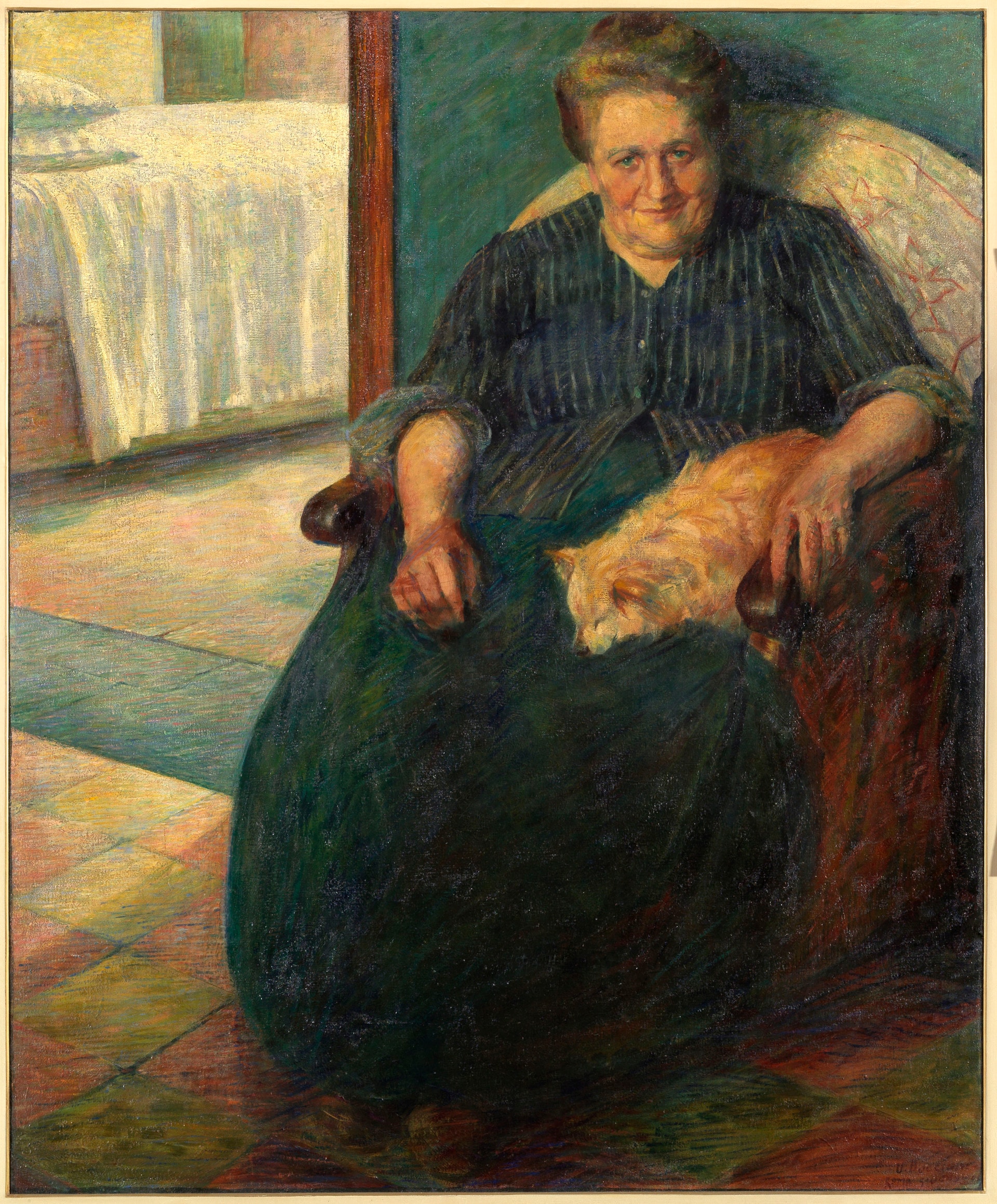 Umberto Boccioni, La signora Virginia, 1905, olio su tela. Museo del Novecento, Milano