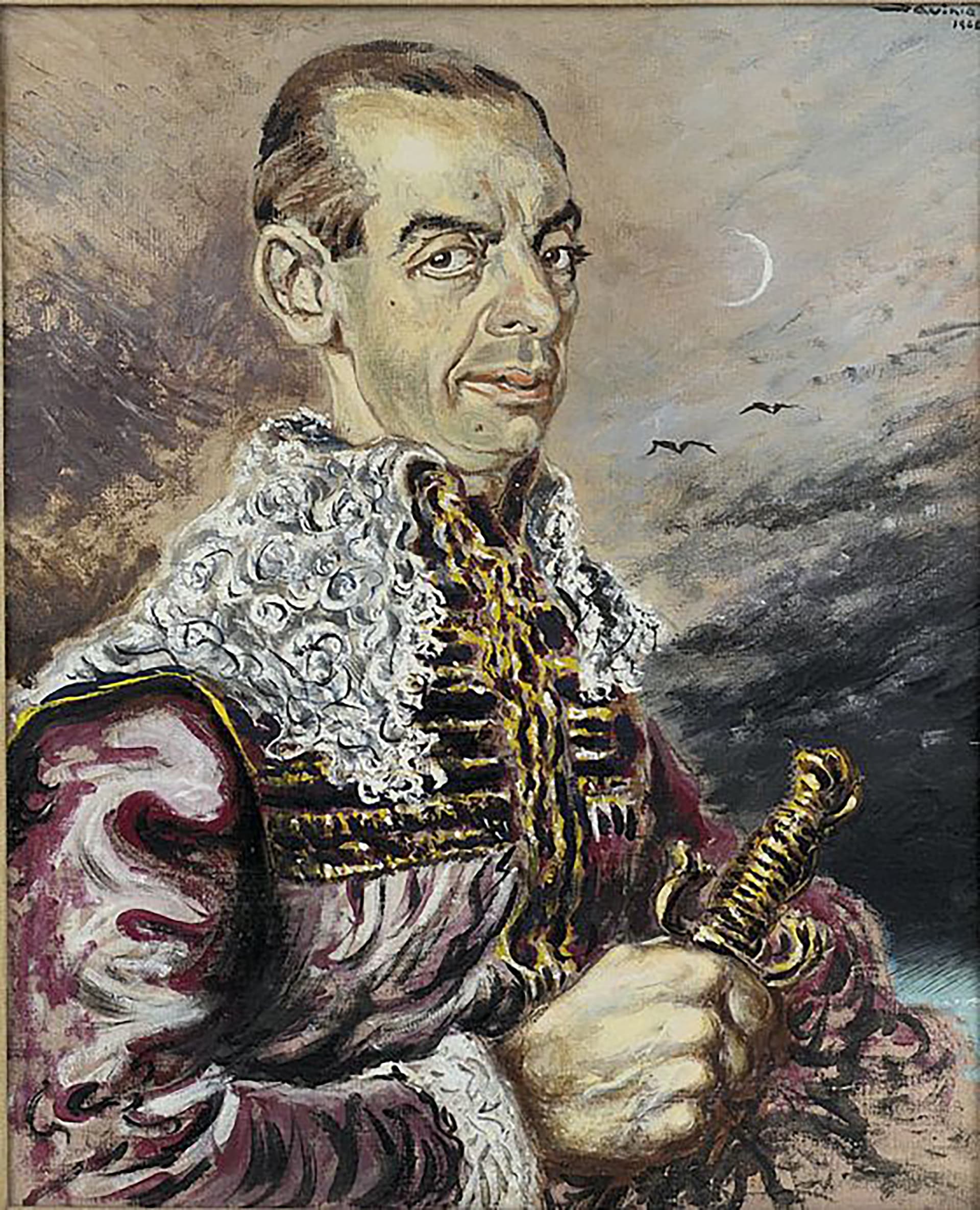 Alberto Savinio, Ritratto di Fausto Bima, 1948. Olio su tela, 70 x 57 cm, Collezione privata. Foto di Paolo Robino 