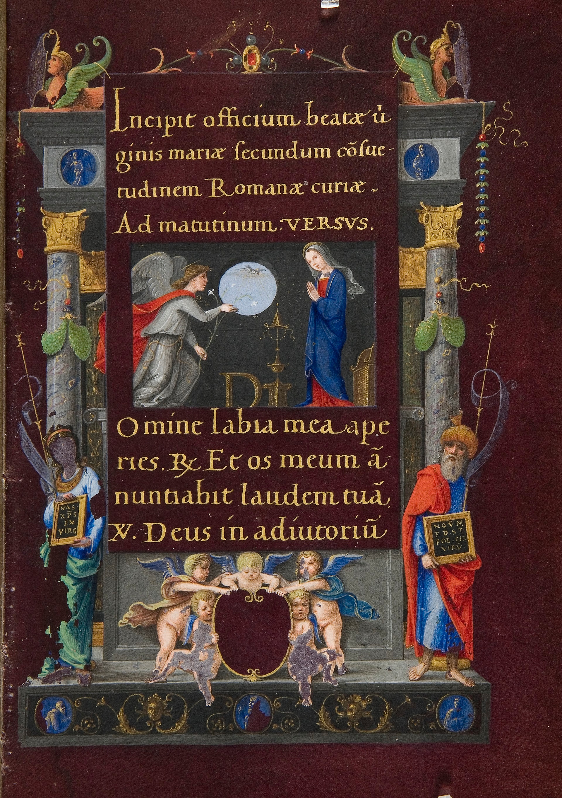 “Libro d'Ore Durazzo”, L’Annunciazione, Biblioteca Civica Berio, Genova