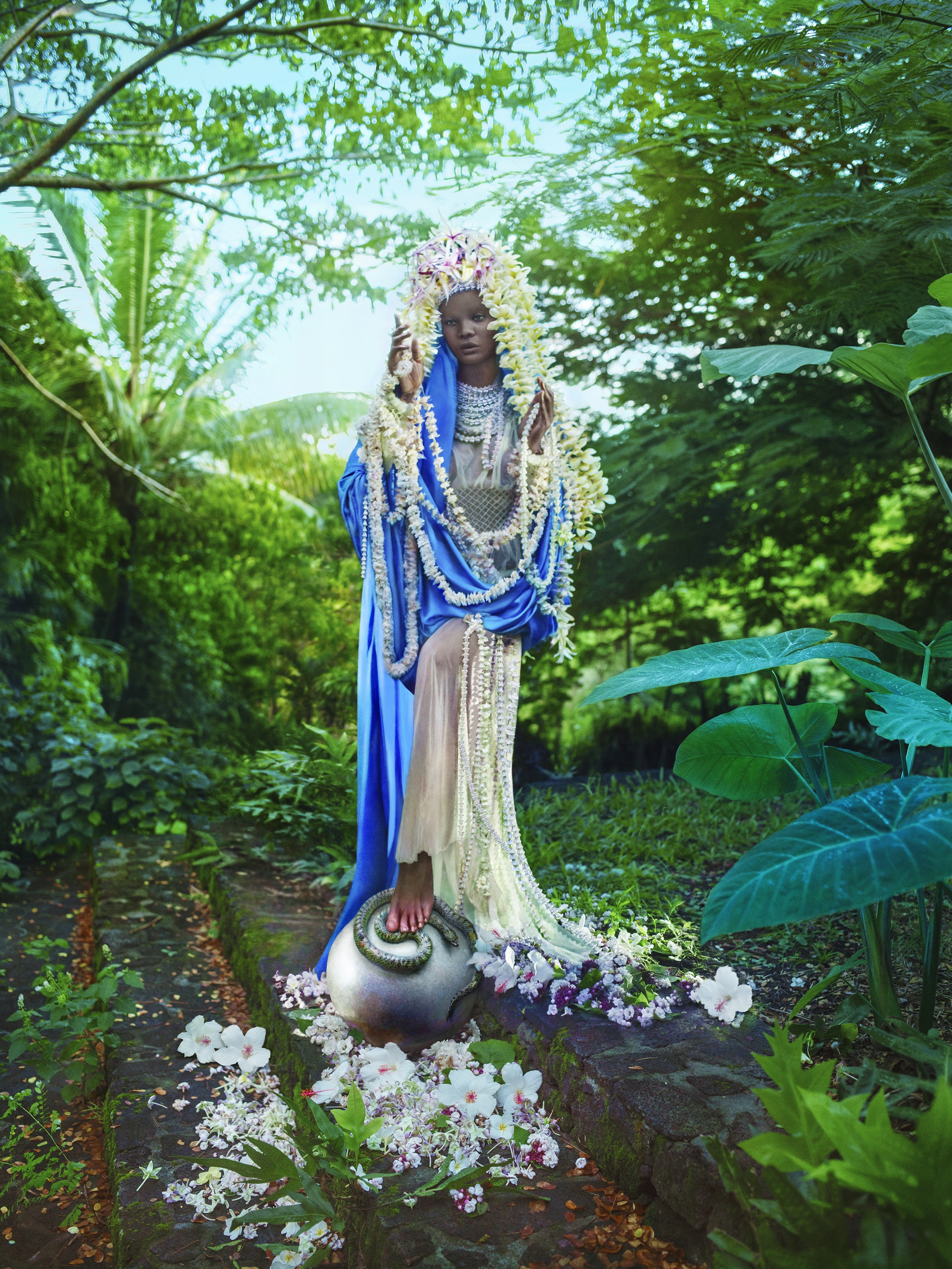 David LaChapelle, Our Lady of the Flowers, Hawaii, 2018 ©David LaChapelle