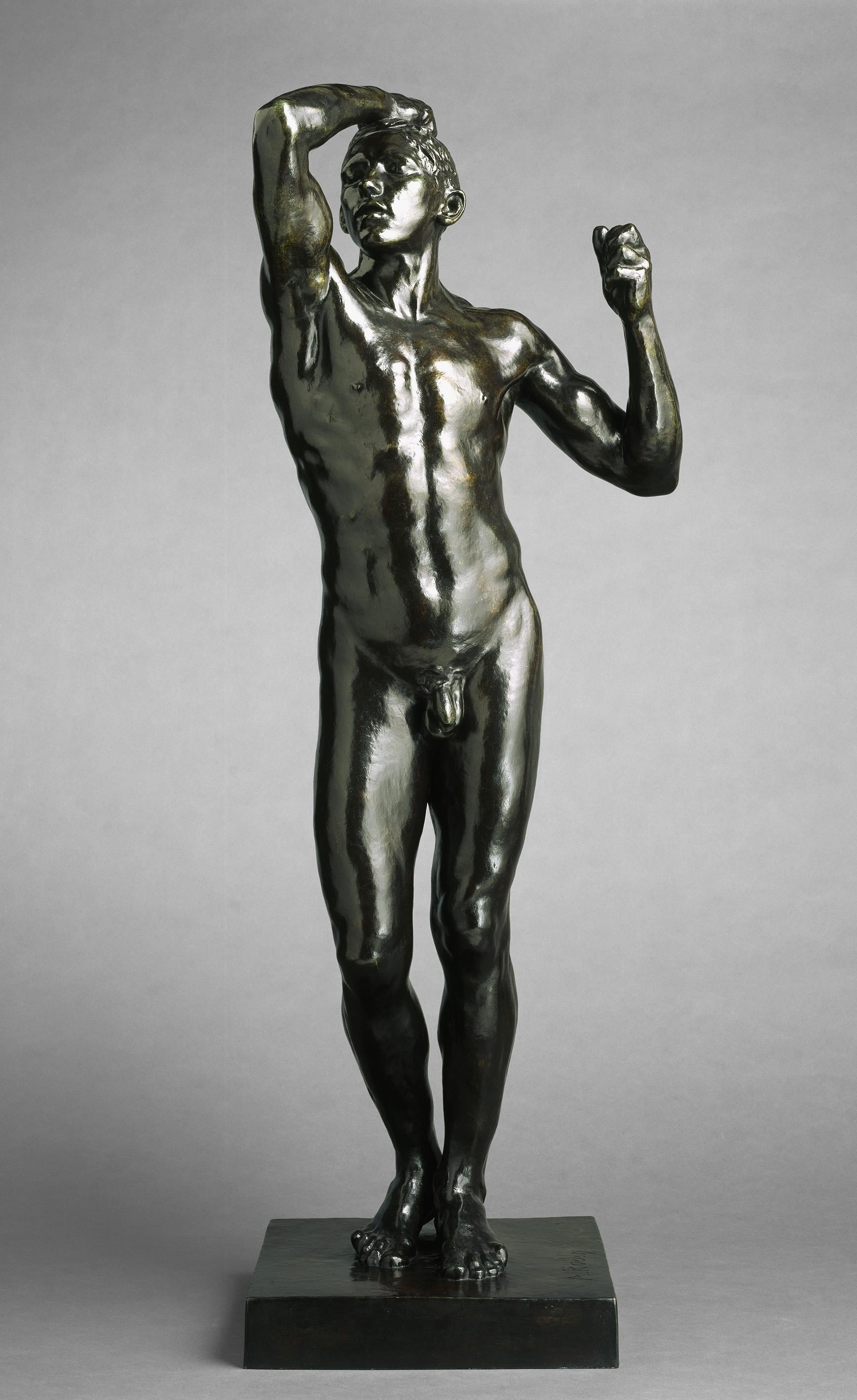 Auguste Rodin (1840-1917), L'età del bronzo, modello medio, prima riduzione, 1876; fusione 1967. Bronzo, 104.8 x 38.1 x 33 cm. Brooklyn Museum, dono di B. Gerald Cantor. (Photo: Brooklyn Museum) 