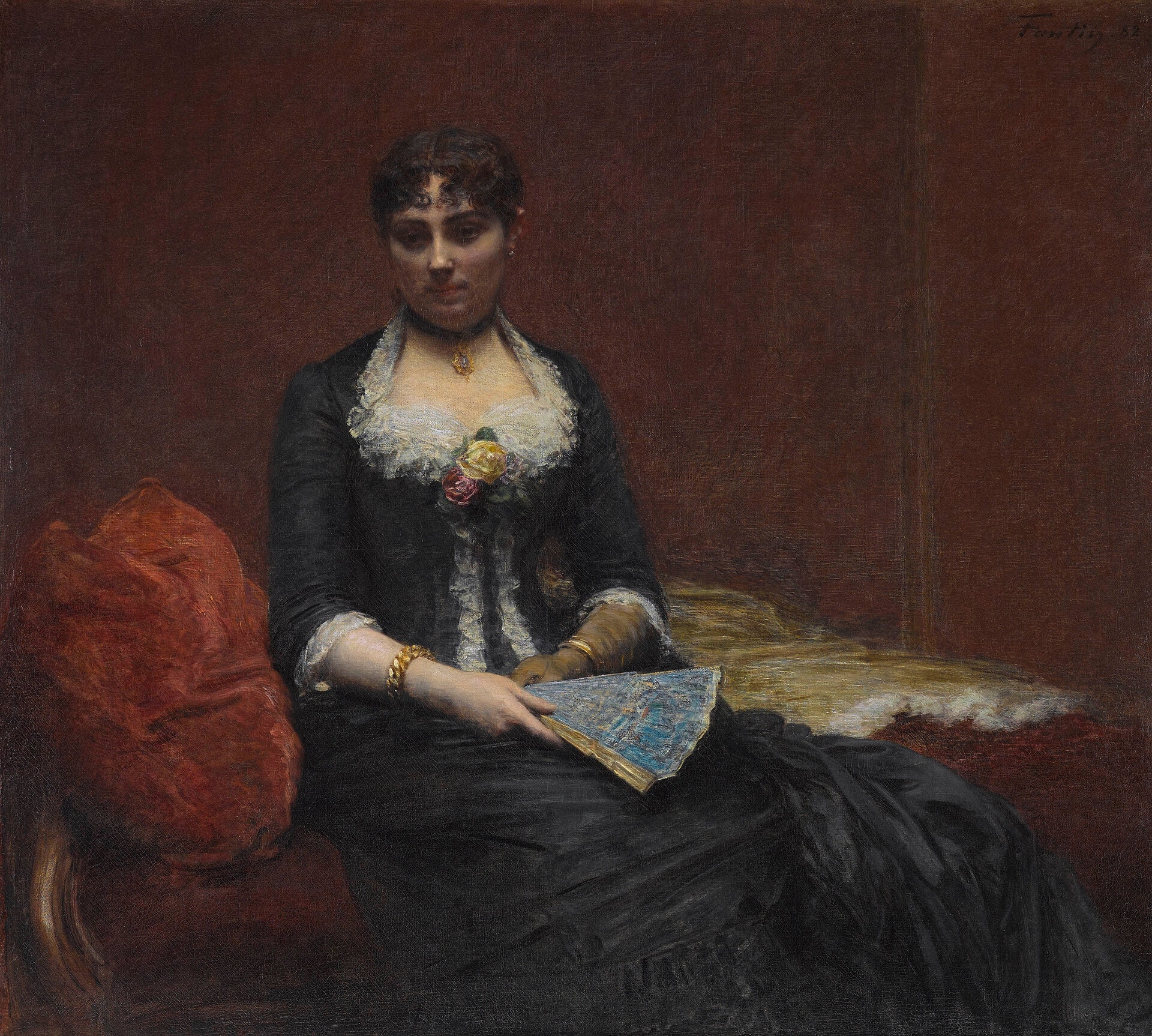 Henri Fantin-Latour (1836-1904), Ritratto di Madame Léon Maître, 1882. Olio su tela, 127 x 140 cm. Brooklyn Museum, dono di A. Augustus Healy e George A. Hearn. (Photo: Brooklyn Museum) 