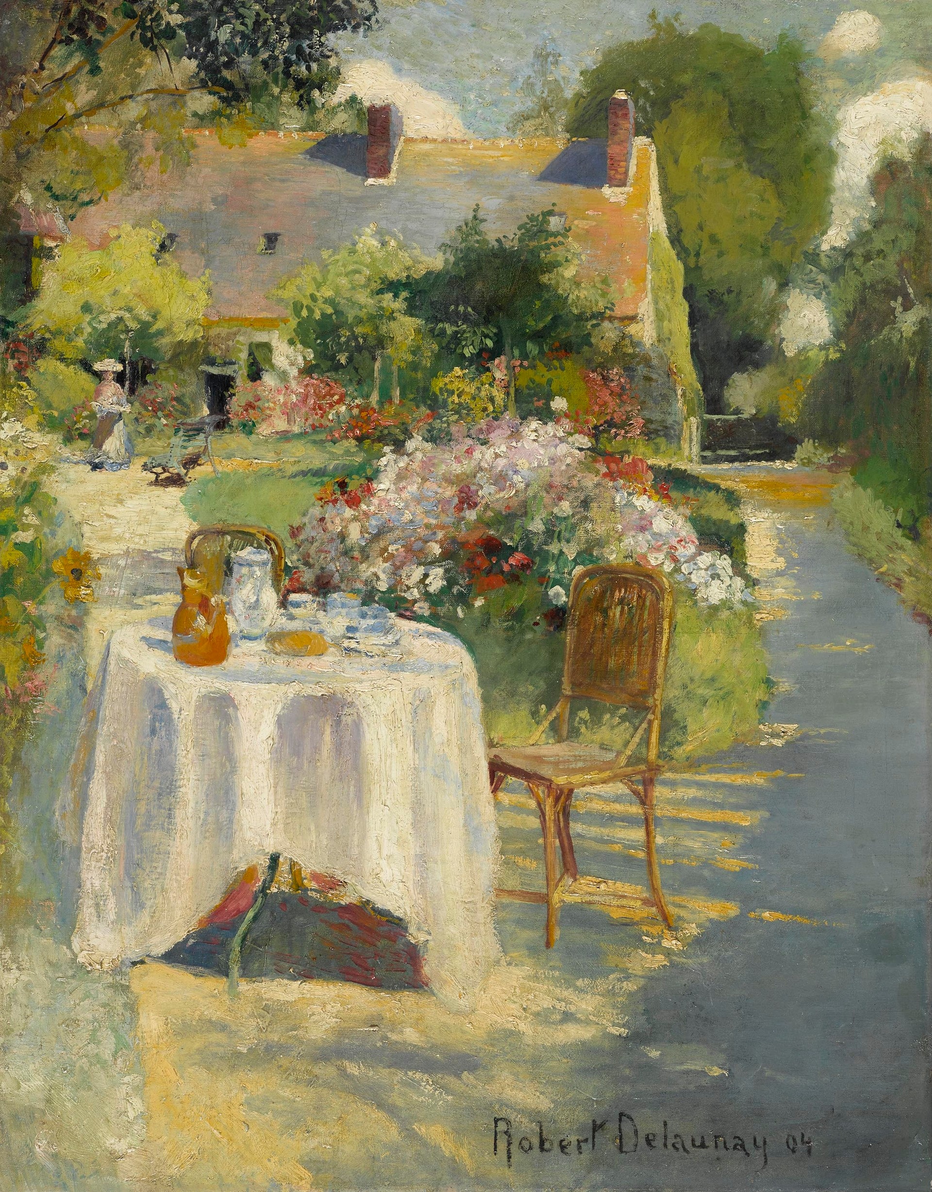 Robert Delaunay (1885–1941), Nel giardino, 1904. Olio su tela, 71.8 x 56.4 cm. Brooklyn Museum, dono di Iris e Gerald B. Cantor. (Photo: Brooklyn Museum)