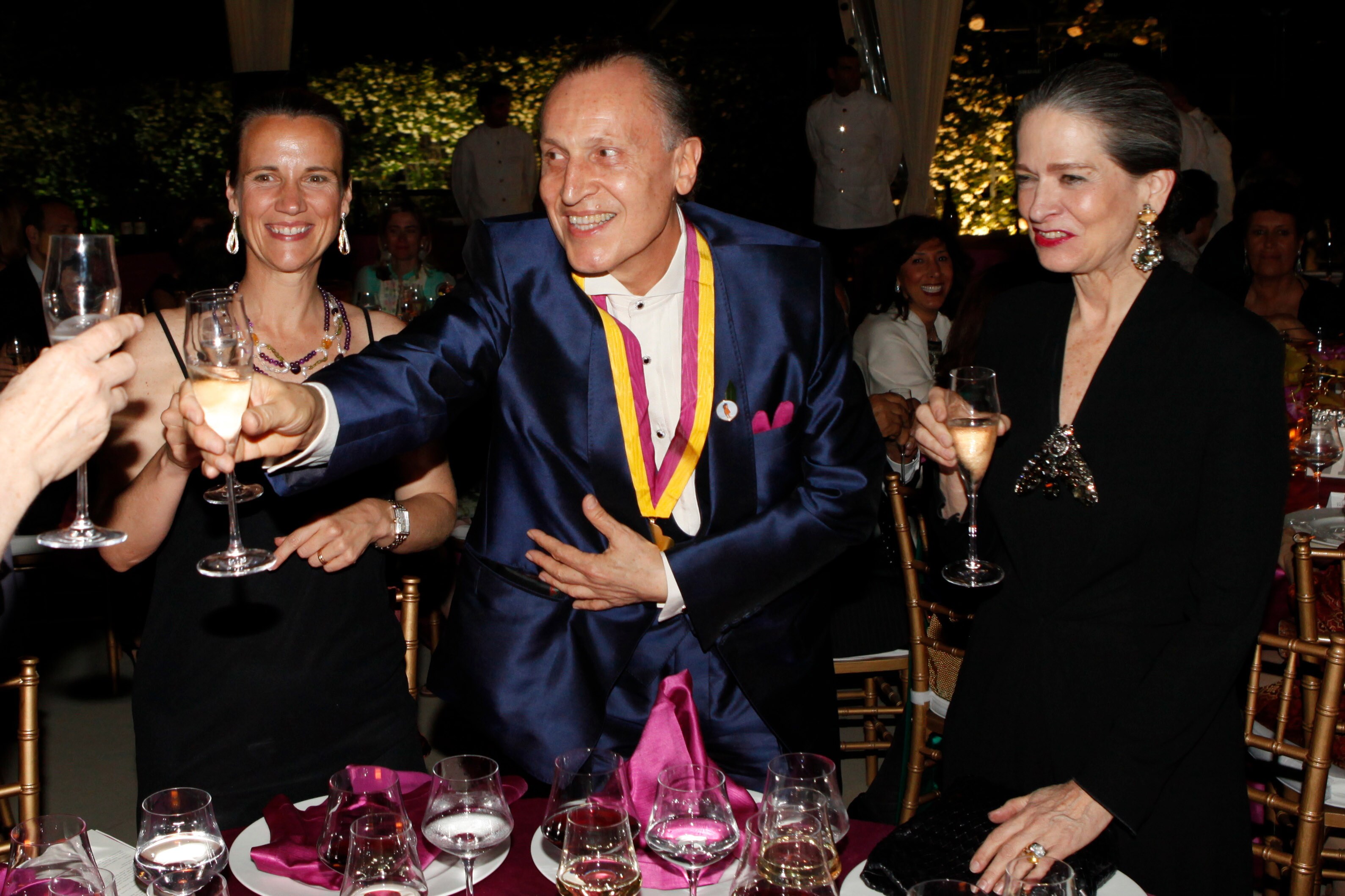 Premio McKim Medal 2011 a Luigi Ontani. Con lui Adele Chatfield-Taylor Anna Celenza
