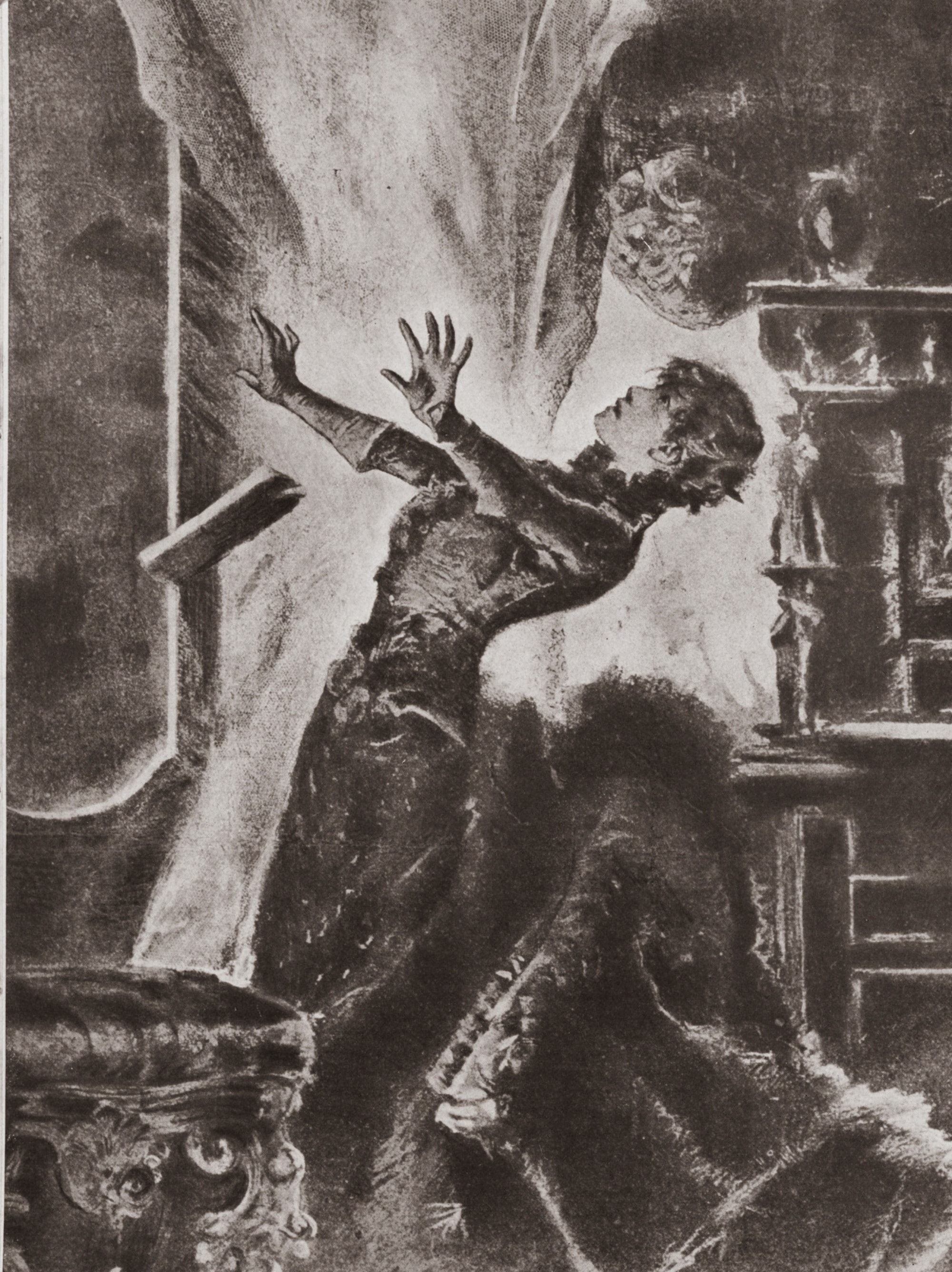 Eleonora Duse, La moglie di Claudio di Alexandre Dumas, figlio, locandina di Aristide Sartorio,1885