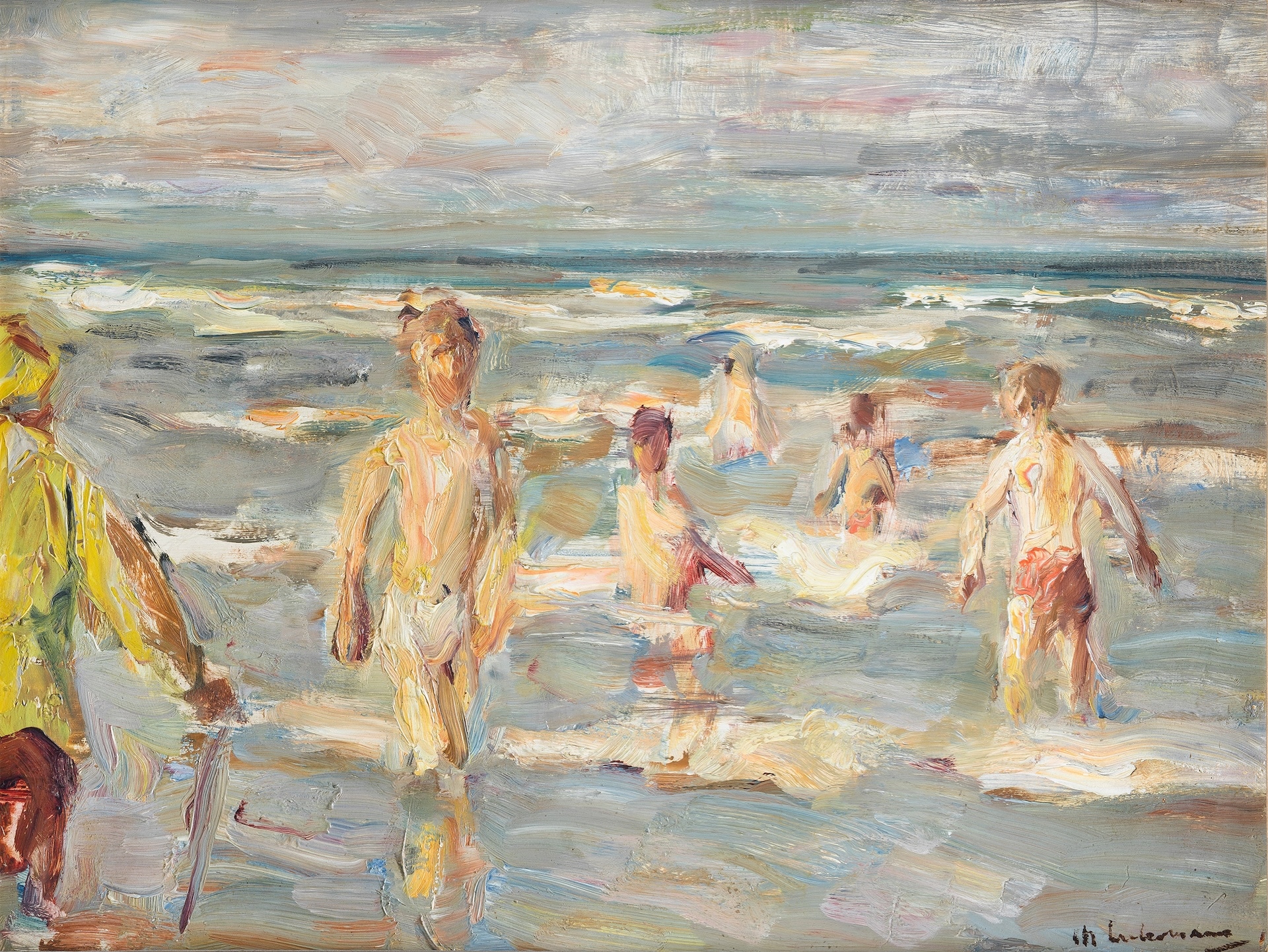 Max Liebermann, Ragazzi al bagno, 1899. Olio su tavola, Galleria d’Arte Moderna, Milano. © Comune di Milano - tutti i diritti riservati - Galleria d’Arte Moderna, Milano
