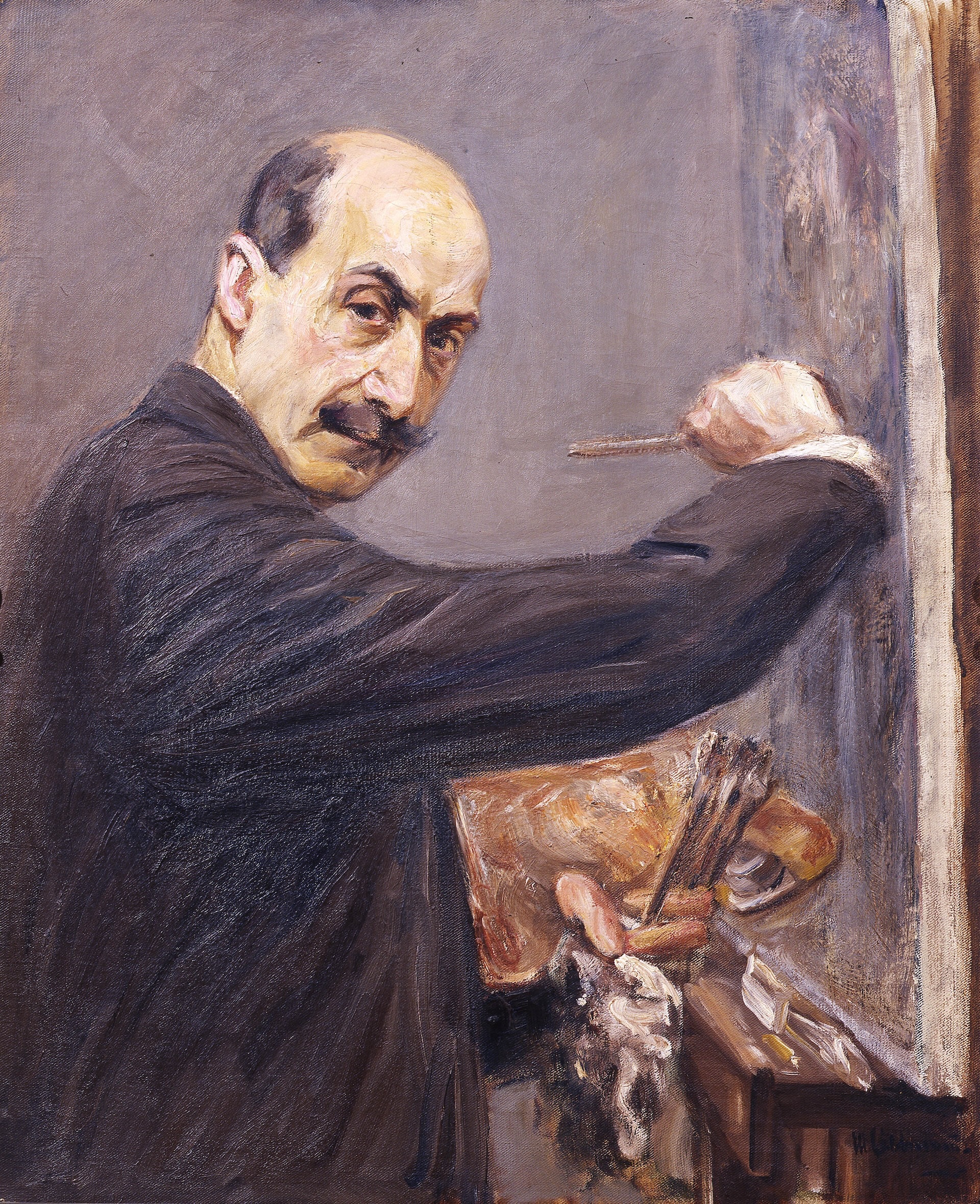 Max Liebermann, Autoritratto, 1908. Olio su tela, Gallerie degli Uffizi, Firenze. © Gabinetto Fotografico delle Gallerie degli Uffizi
