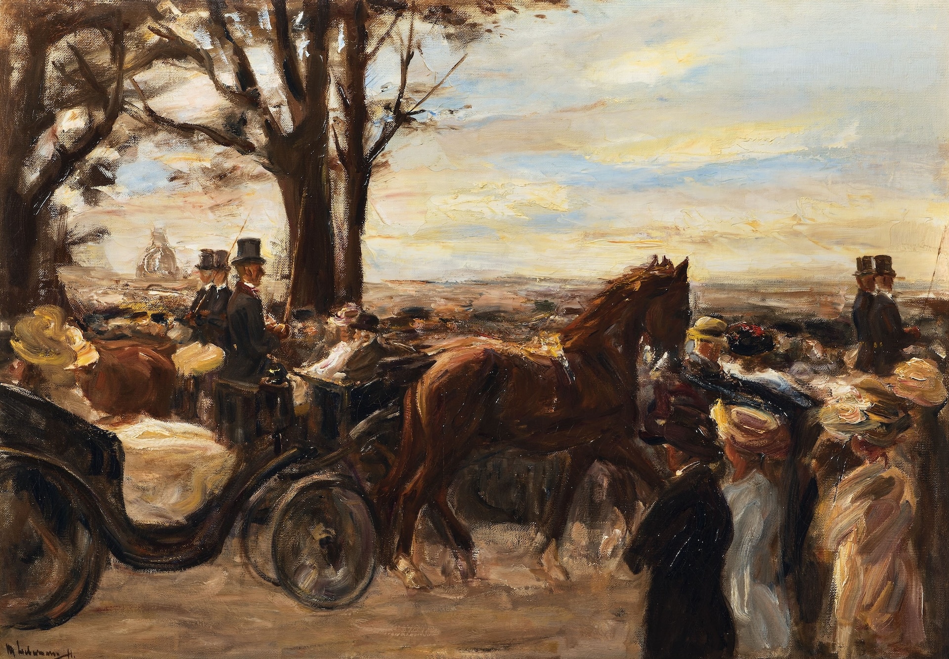 Max Liebermann, Passeggiata sul Monte Pincio, 1911. Olio su tela, collezione privata. © Max-Liebermann-Gesellschaft Berlin e.V. Foto: Thomas Lingens.