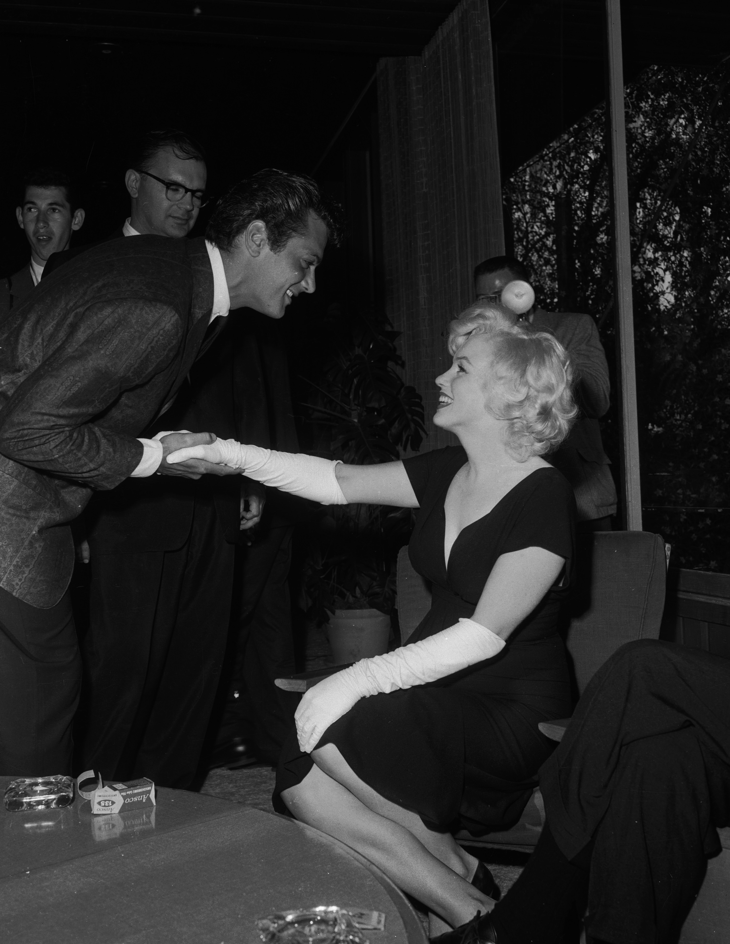 Con Marilyn Monroe nel 1959
