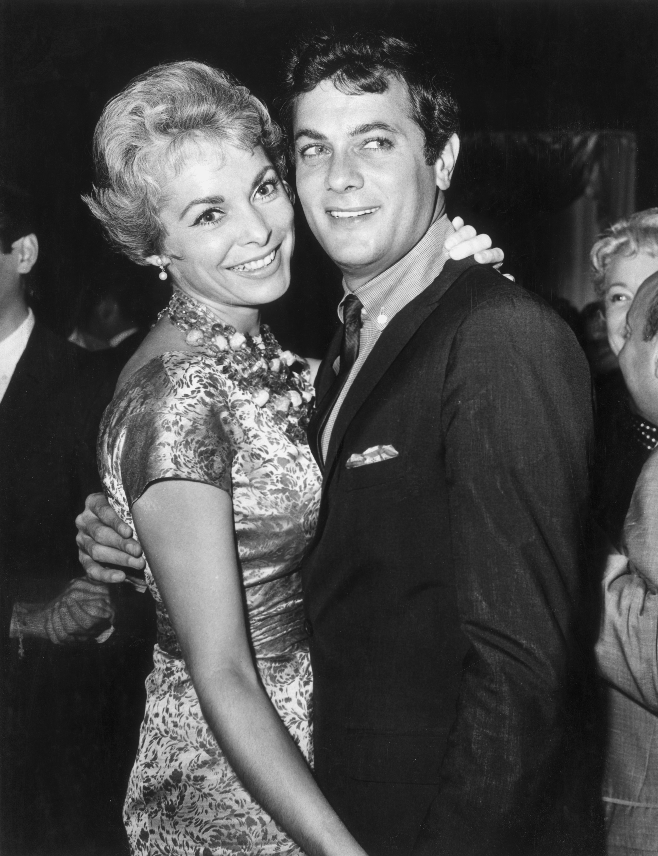 Con la prima moglie, l'attrice Janet Leigh nel 1960