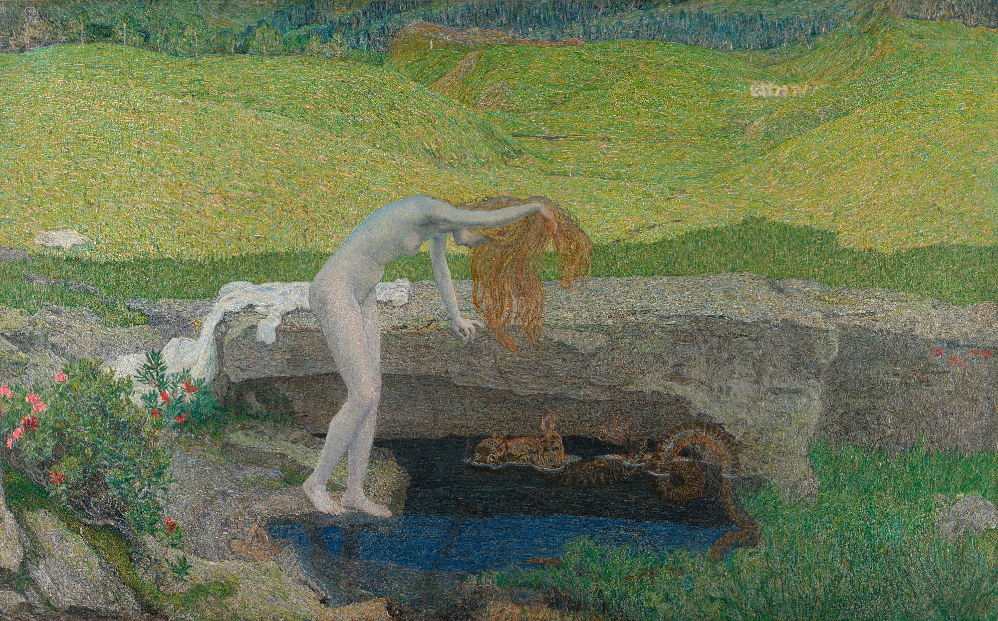 Giovanni Segantini, La Vanità, 1897, olio su tela, 77x124cm., Kunsthaus, Zurigo