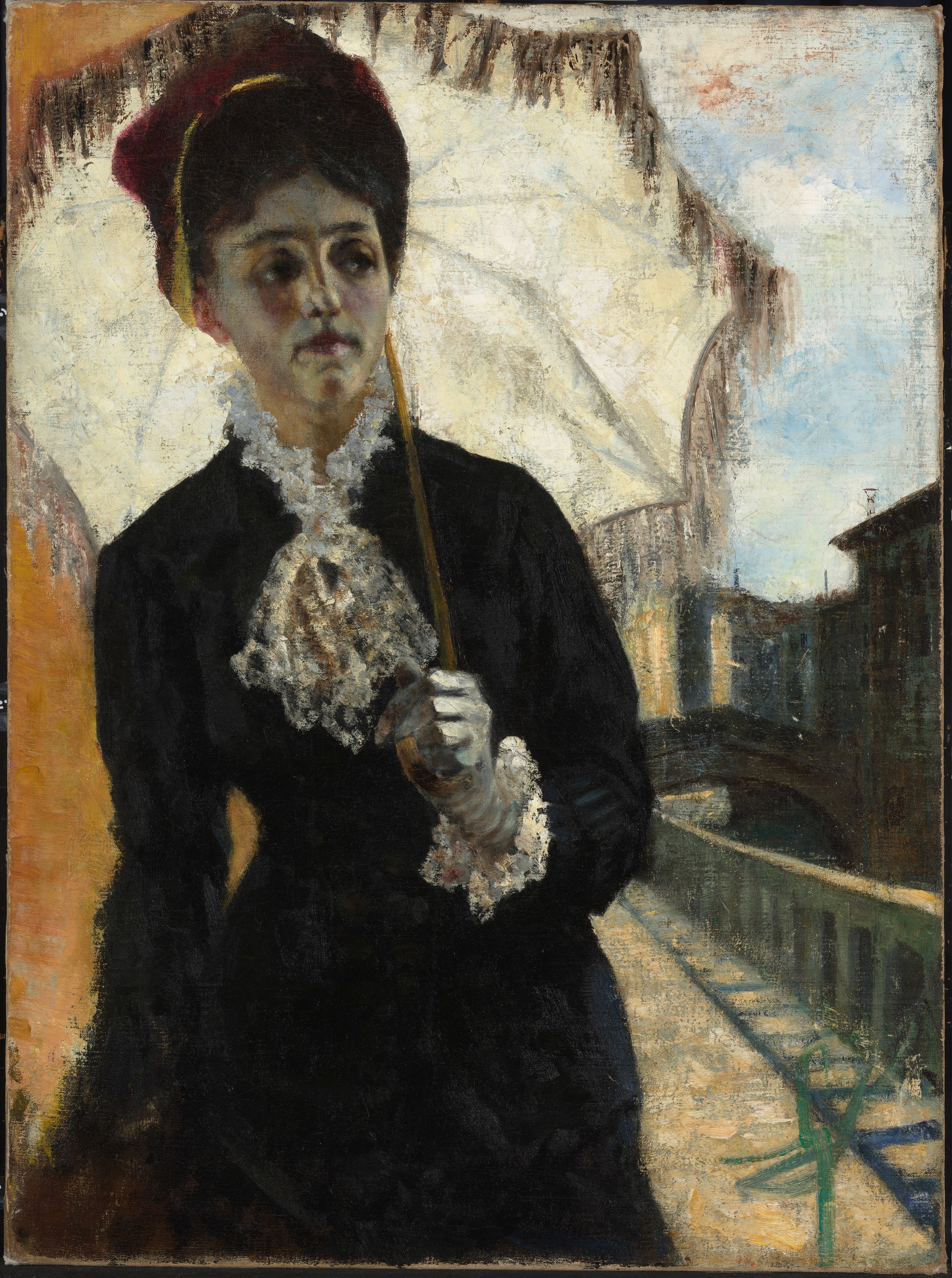 Giovanni Segantini, Ritratto di Luisa Torelli Tagliabue, 1880, olio su tela, 100x74cm., Segantini Museum, St. Moritz 