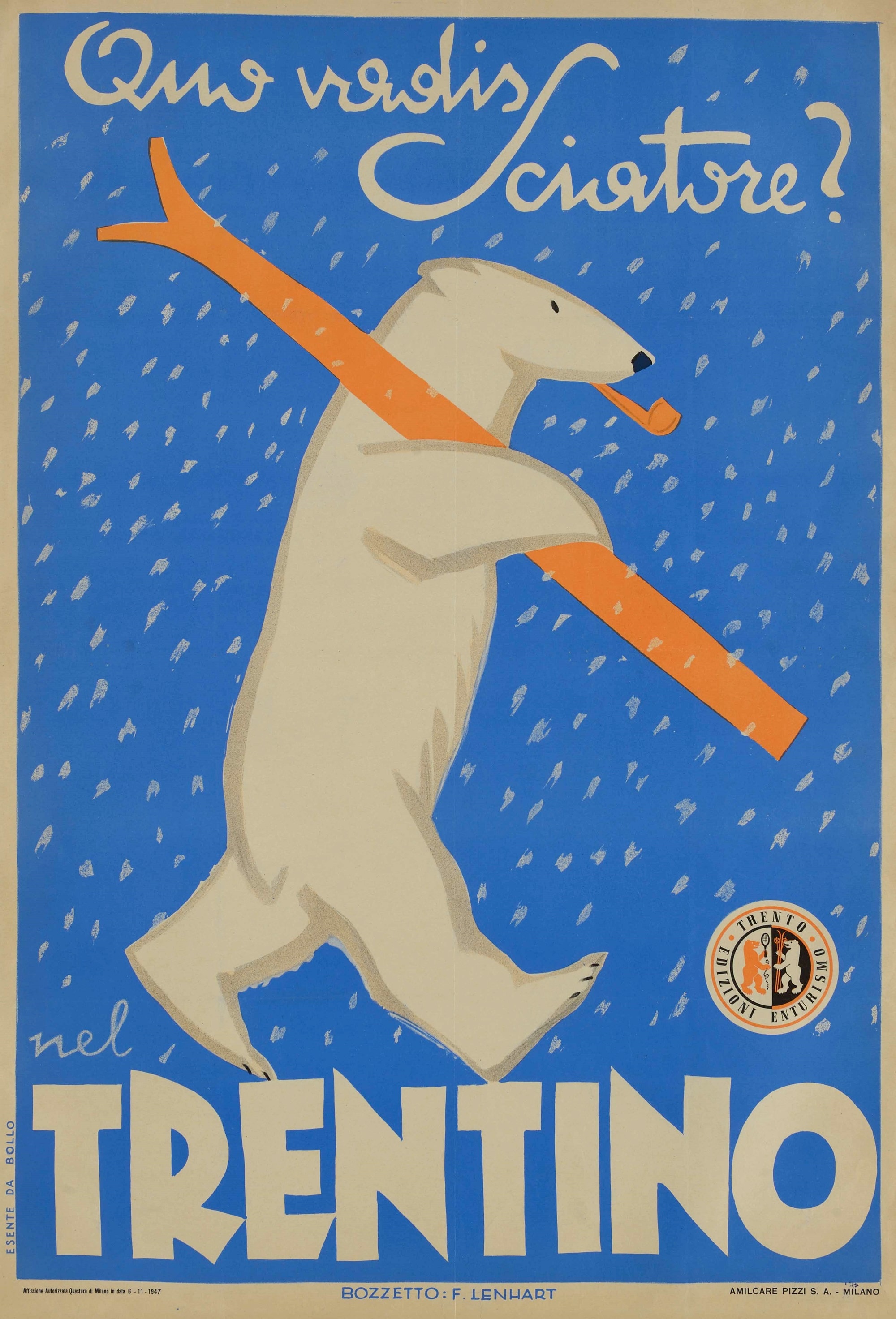 Franz Lenhart, Trentino, 1947