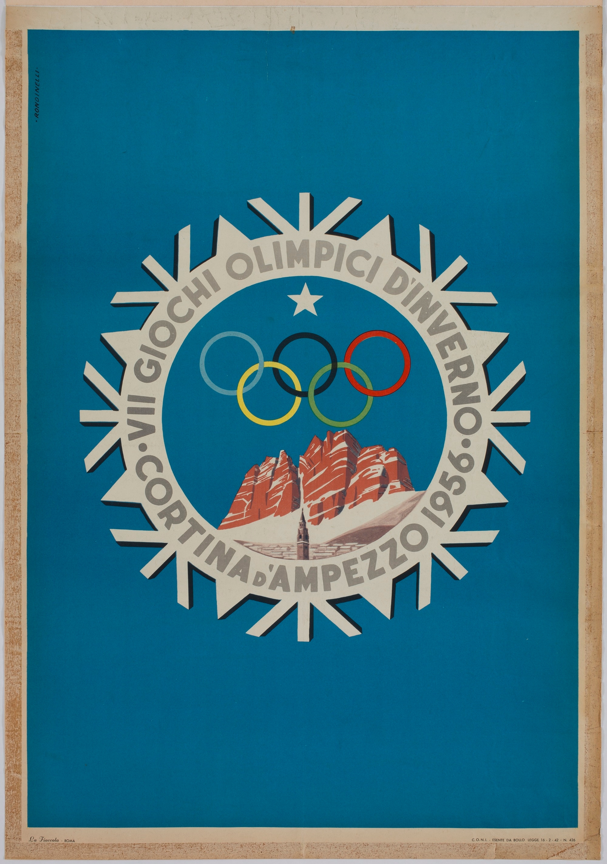 Franco Rondinelli, VII Giochi Olimpici d’Inverno, 1955-1956
