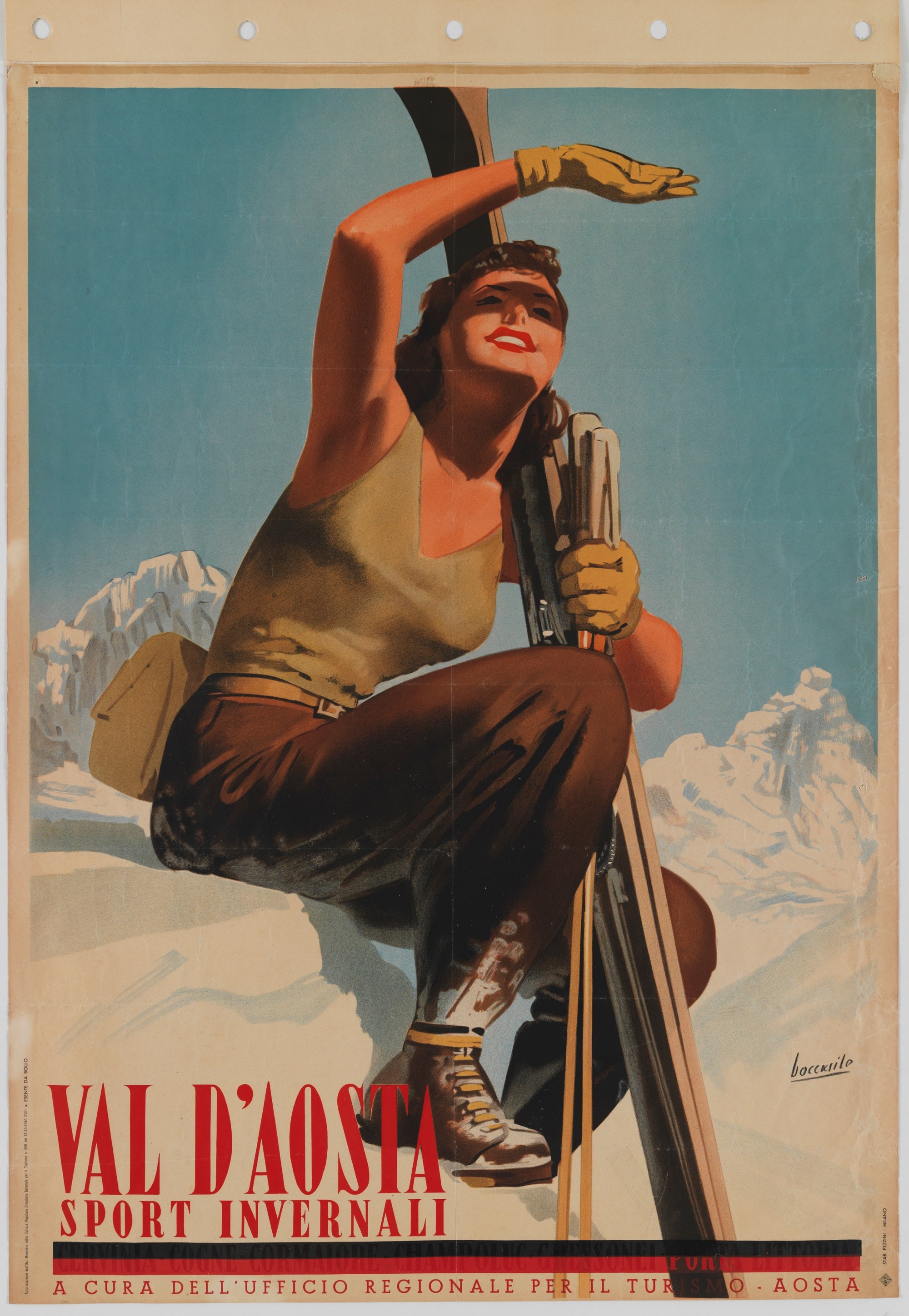 Gino Boccasile, Val D’Aosta, 1940