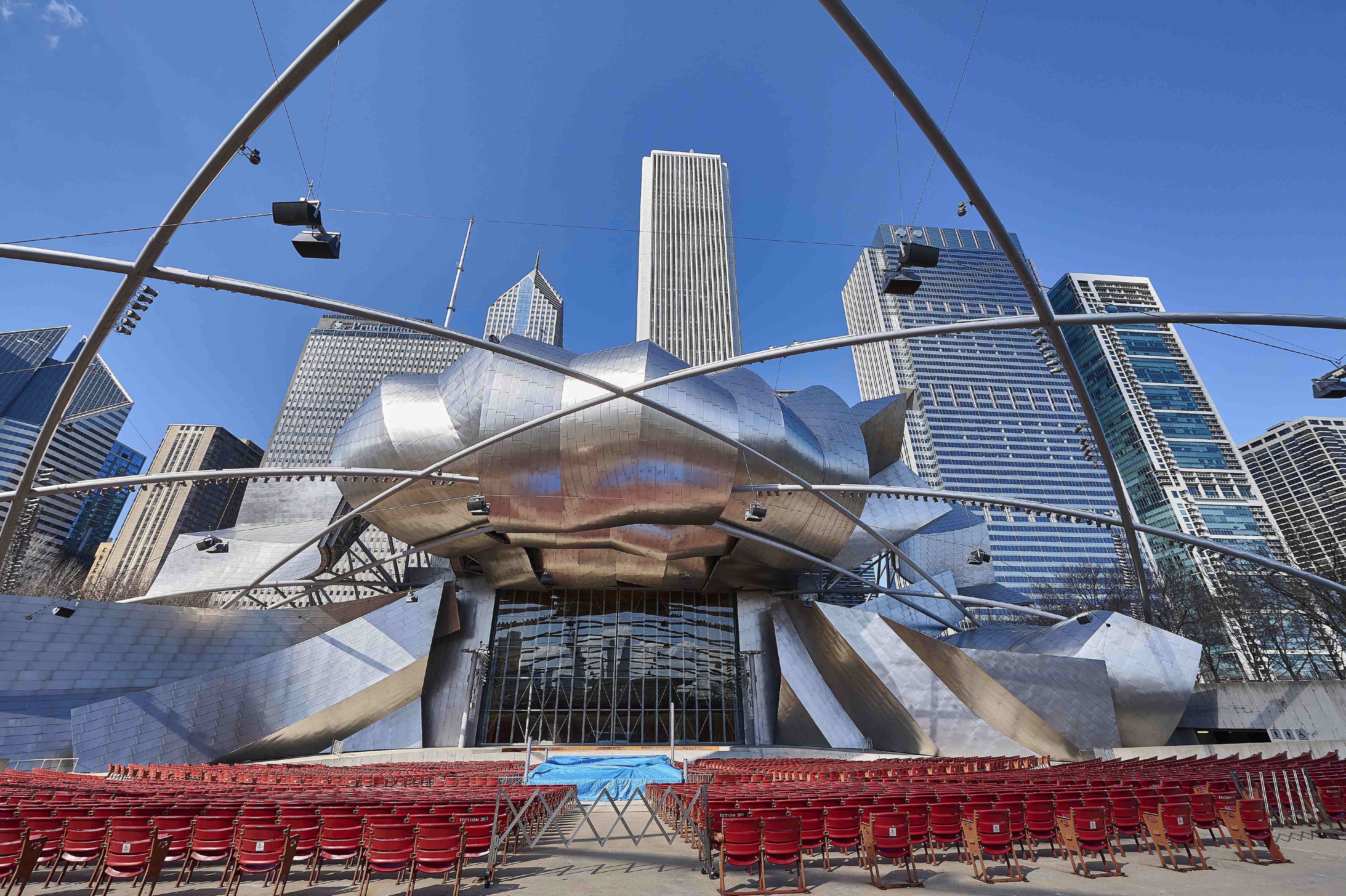 Il Jay Pritzker Pavilion a Chicago (USA)