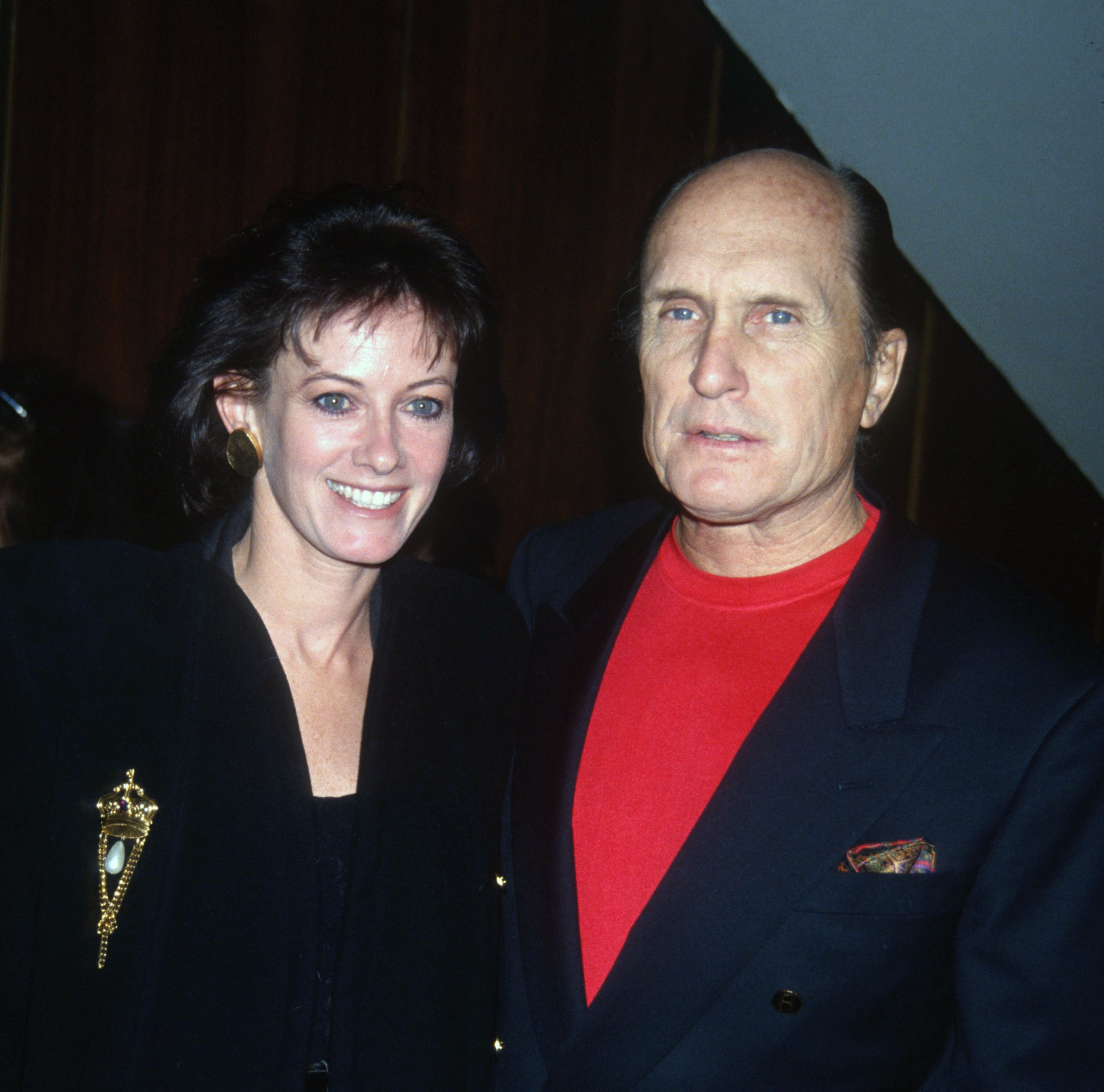 Robert Duvall con la terza moglie, la ballerina Sharon Brophy nel 1993