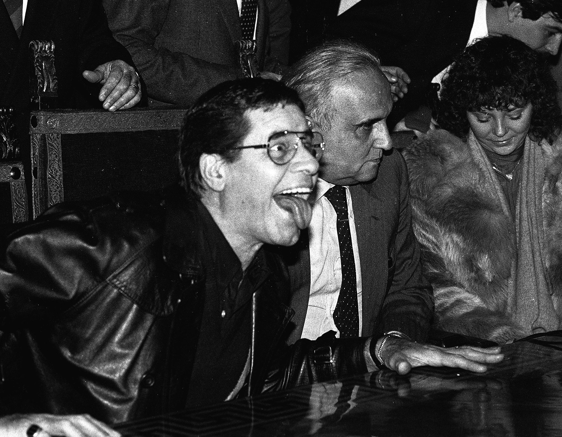 1984: Jerry Lewis e l'allora sindaco di Roma Ugo Vetere nella Capitale