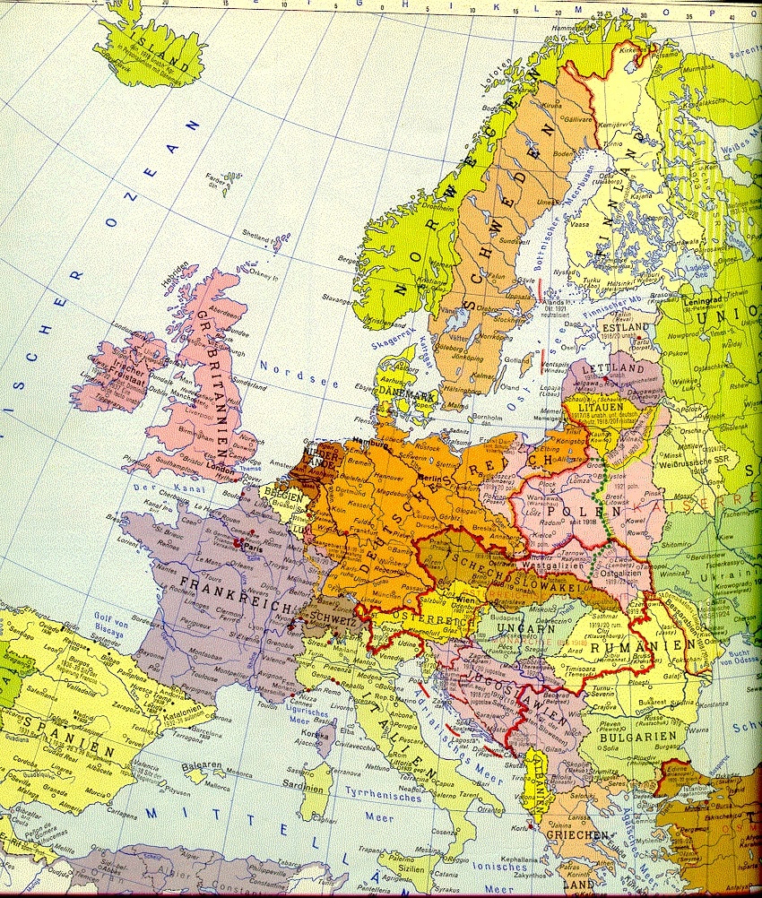 L'Europa del 1919