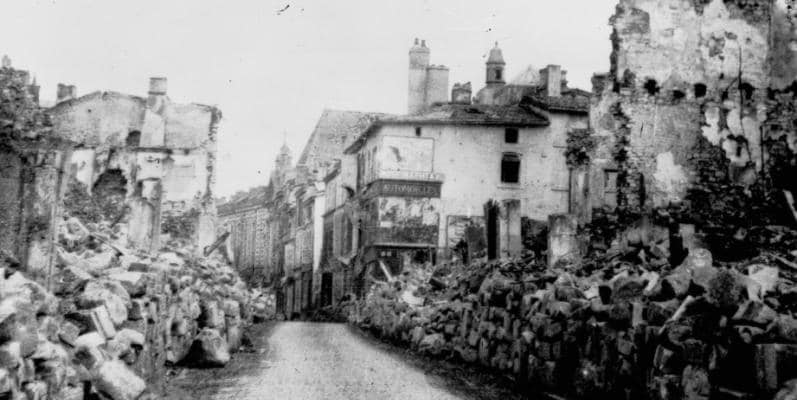 Verdun, rovine