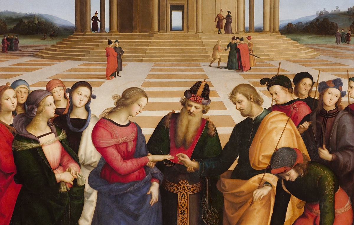 Perugino e Raffaello: Lo Sposalizio della Vergine