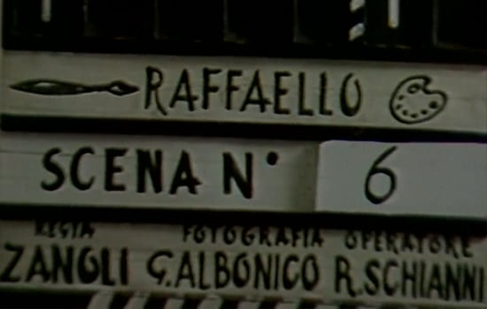 Sul set di Raffaello